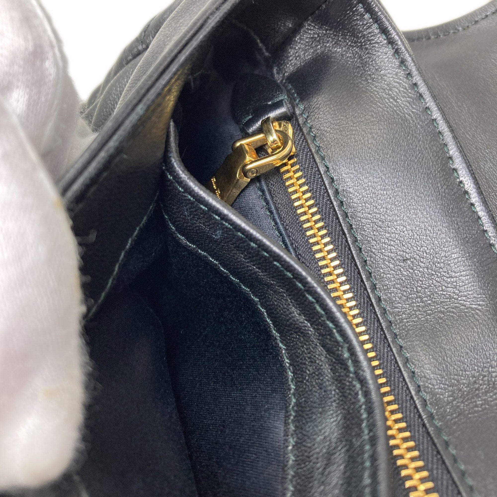 Miu Miu Black Leather Shoulder Bag (Pre-Owned)