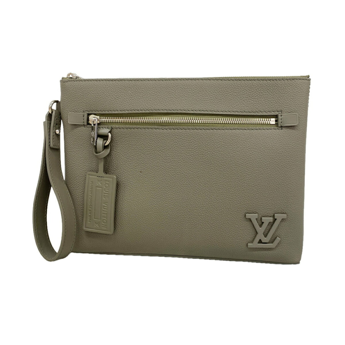 Louis Vuitton Khaki Clutch Bag (Pre-Owned)