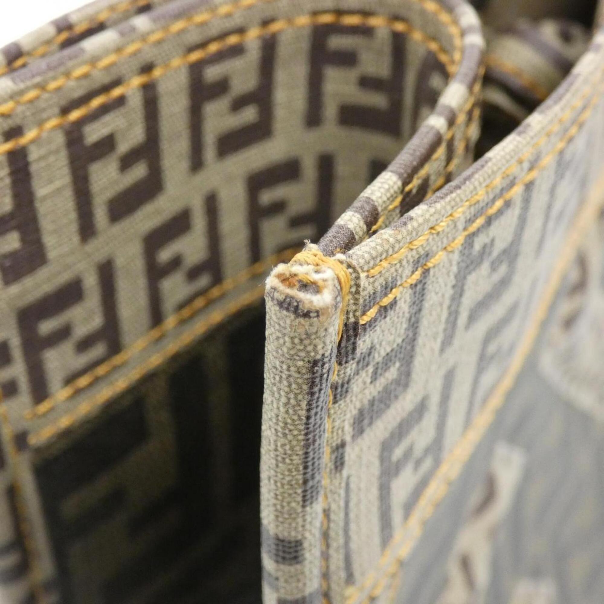 Fendi Beige Coated Canvas Handbag (Pre-Owned)