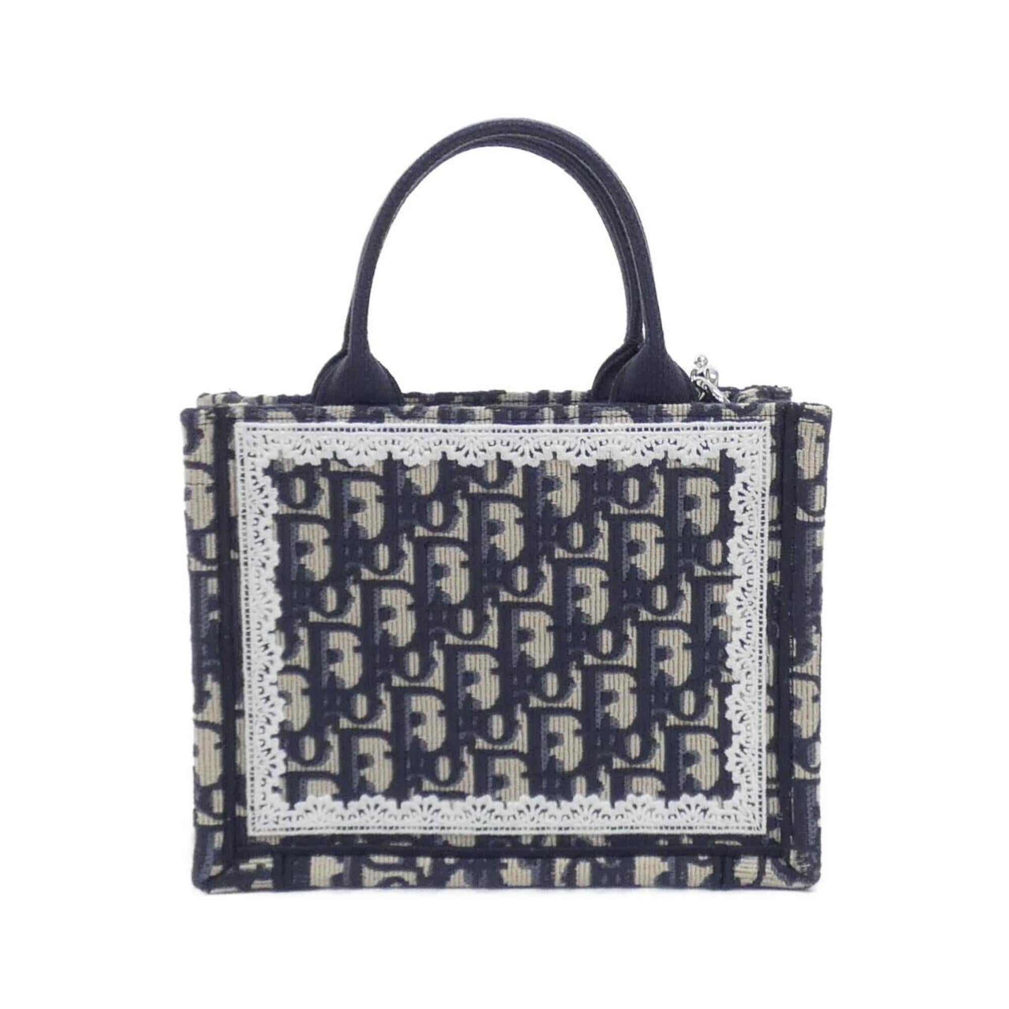Christian Dior Blue Canvas Handbag (Pre-Owned)