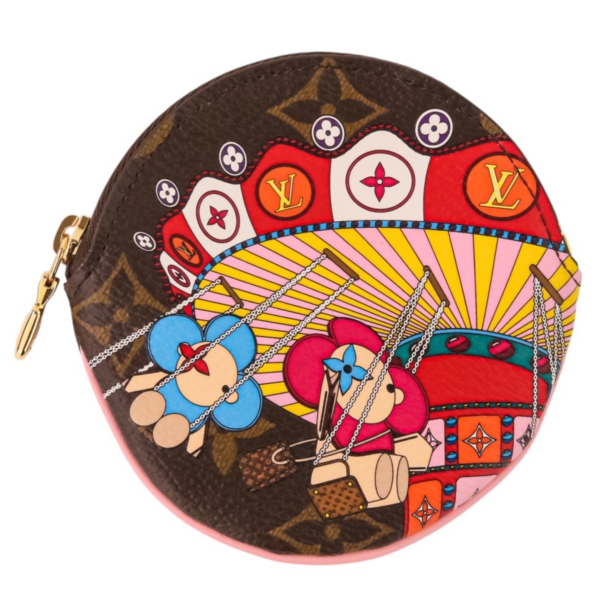 Louis Vuitton Monogram Brown Cotton Canvas Coin Purse/Coin Case (Pre-Owned)