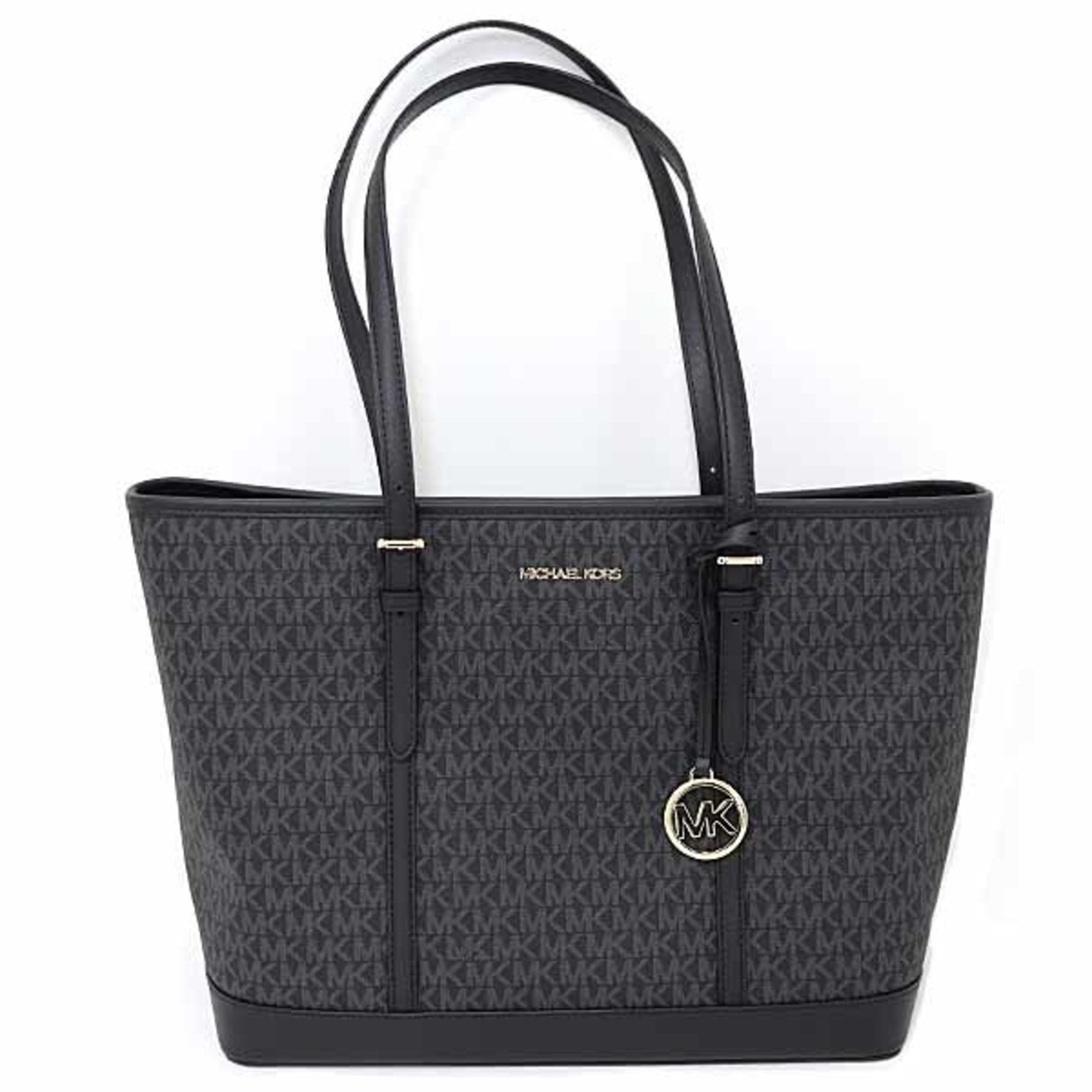 Michael Kors Jet Set Travel Black Weekend Bag (Pre-Owned)