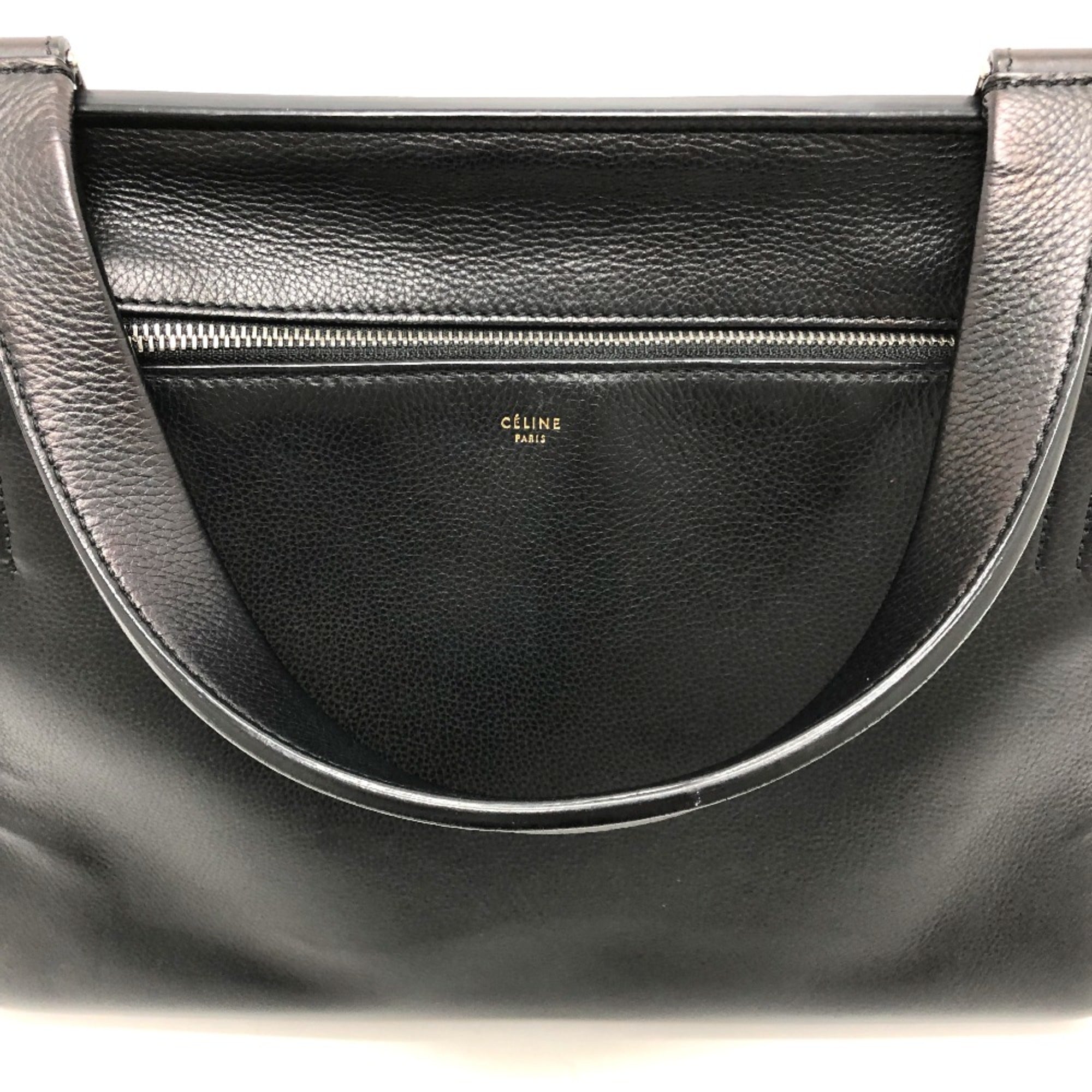 Celine Black Leather Shoulder Bag (Pre-Owned)