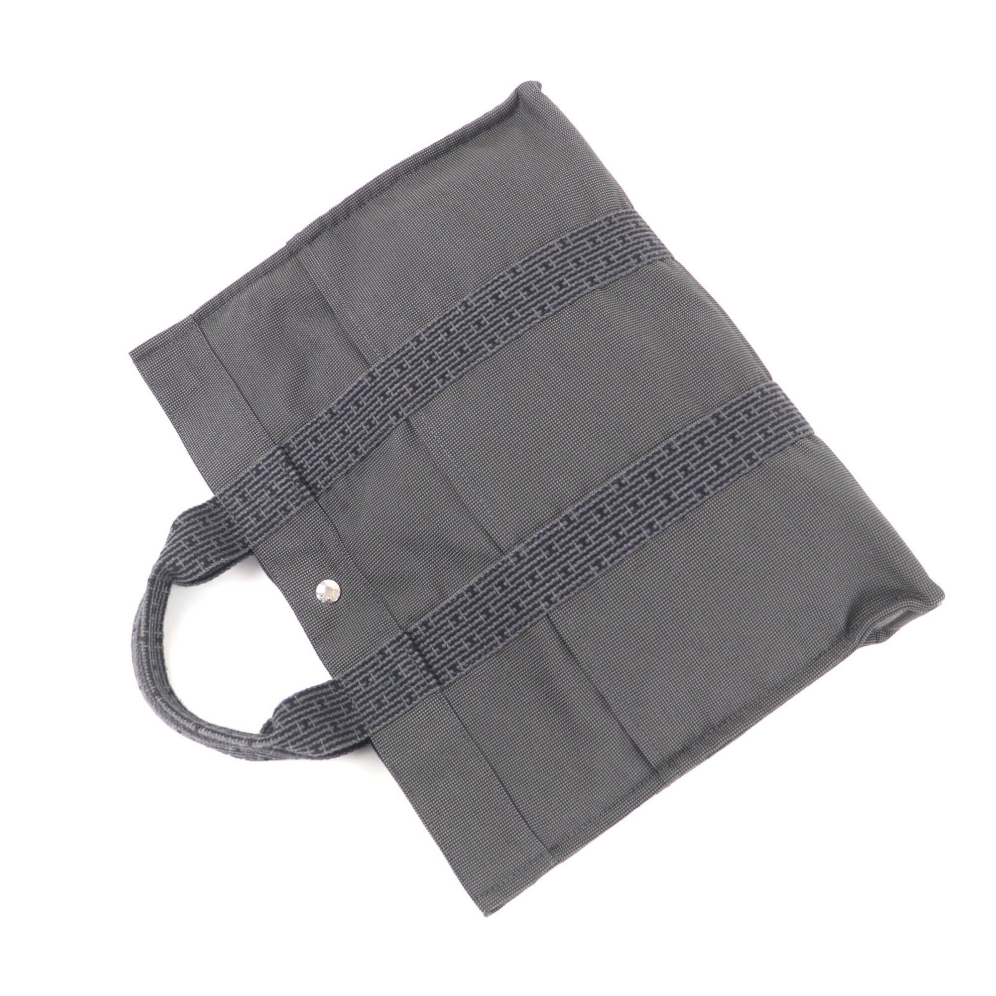 Hermes Her Line Gray Polyester Polyamide Tote Bag (Pre-Owned)