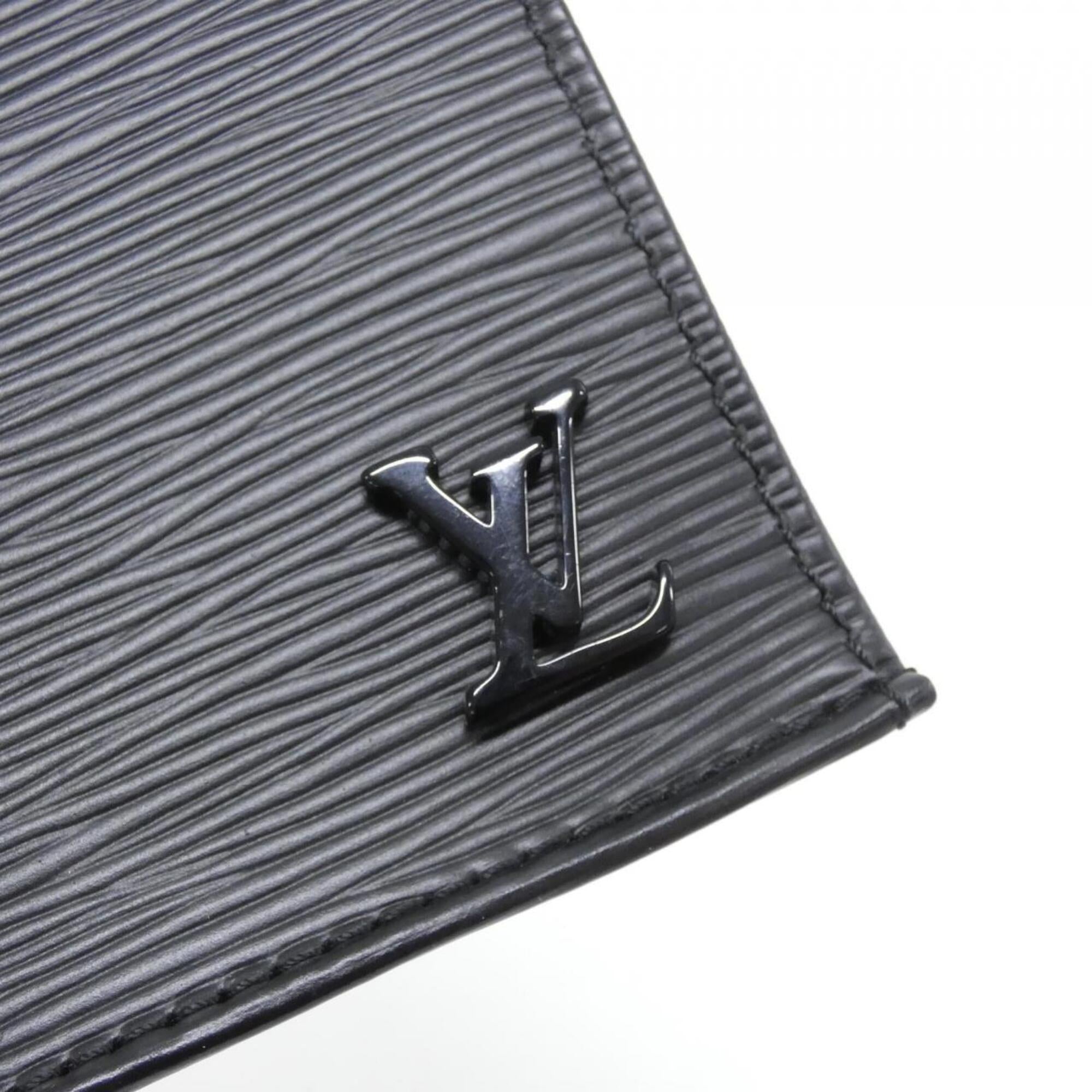 Louis Vuitton Black Leather Handbag (Pre-Owned)