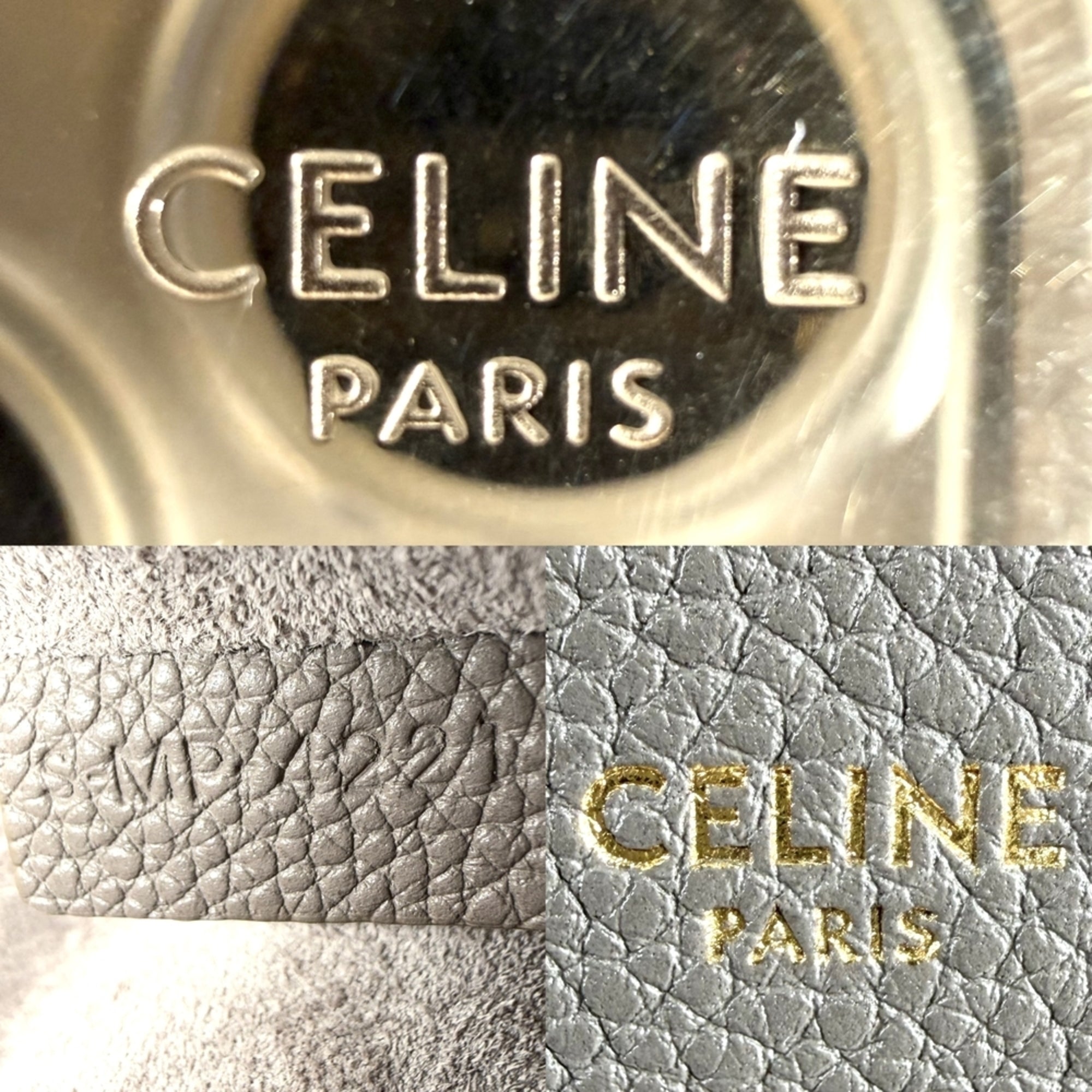 Celine Brown Leather Handbag Pouch Shoulder Bag (Pre-Owned)