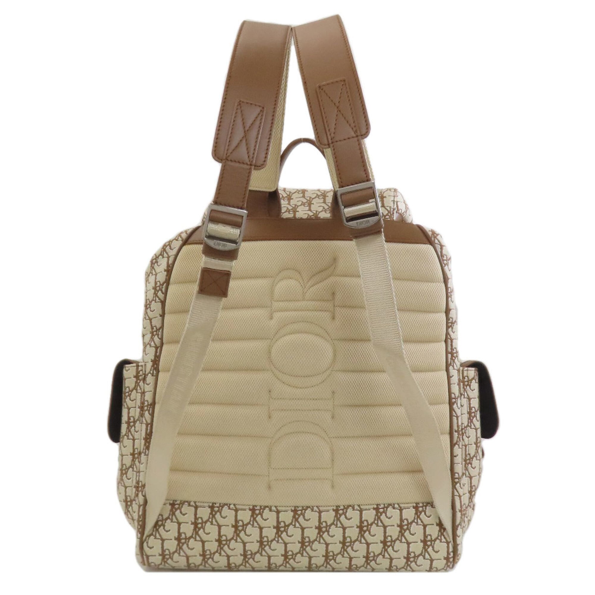 Christian Dior Brown Canvas Backpack (Pre-Owned)