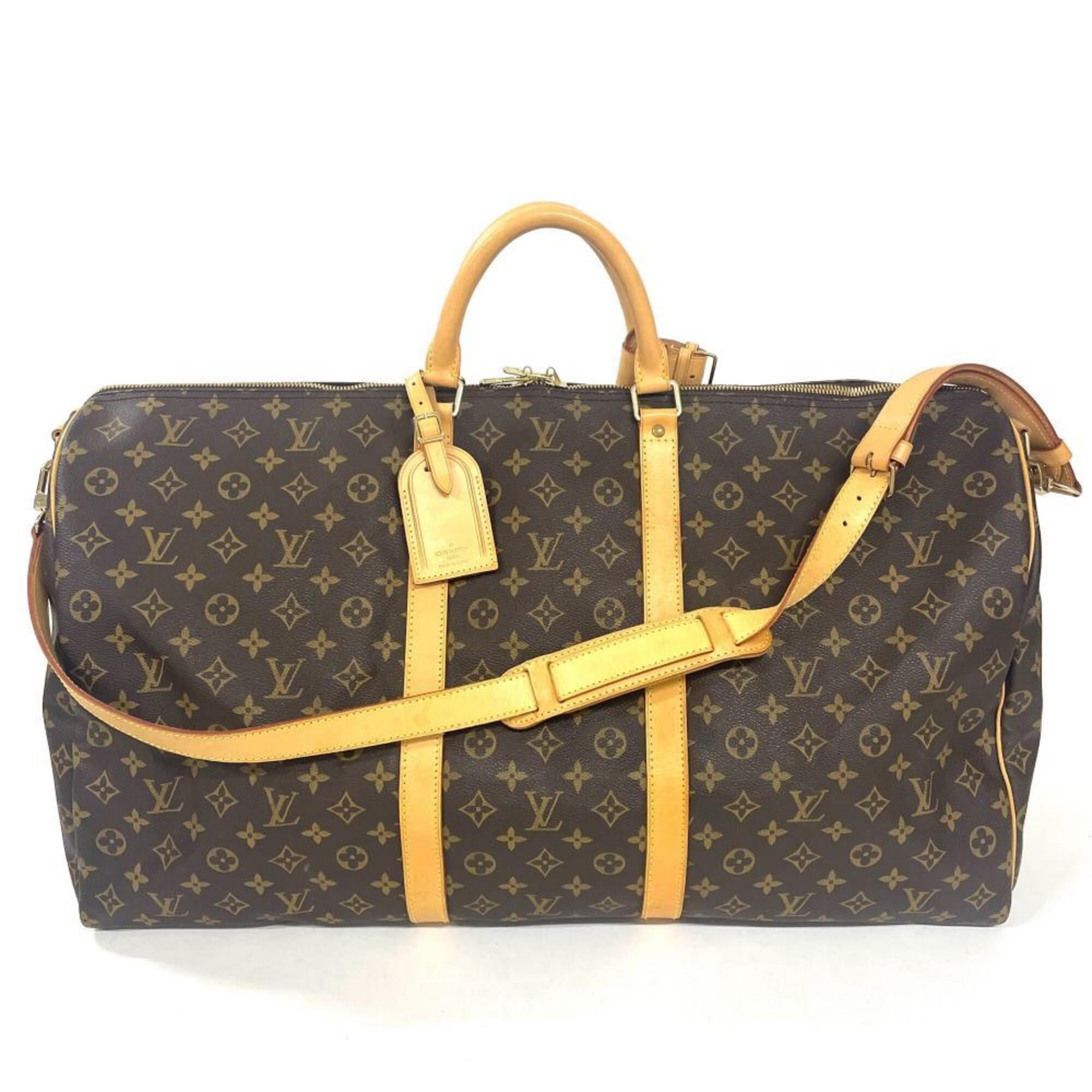 Louis Vuitton Brown Monogram Leather Boston Bag (Pre-Owned)