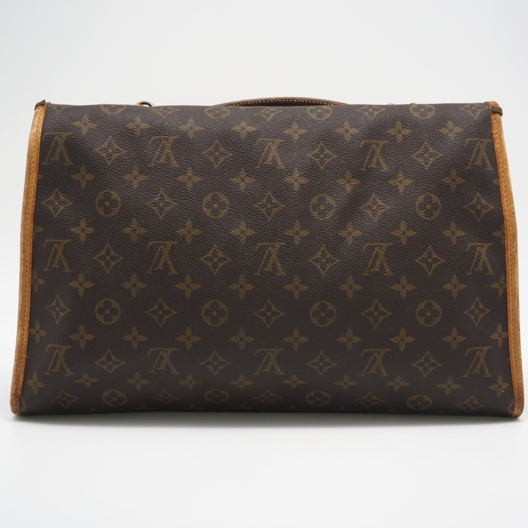 Louis Vuitton Brown Coated Canvas Leather Handbag (Pre-Owned)