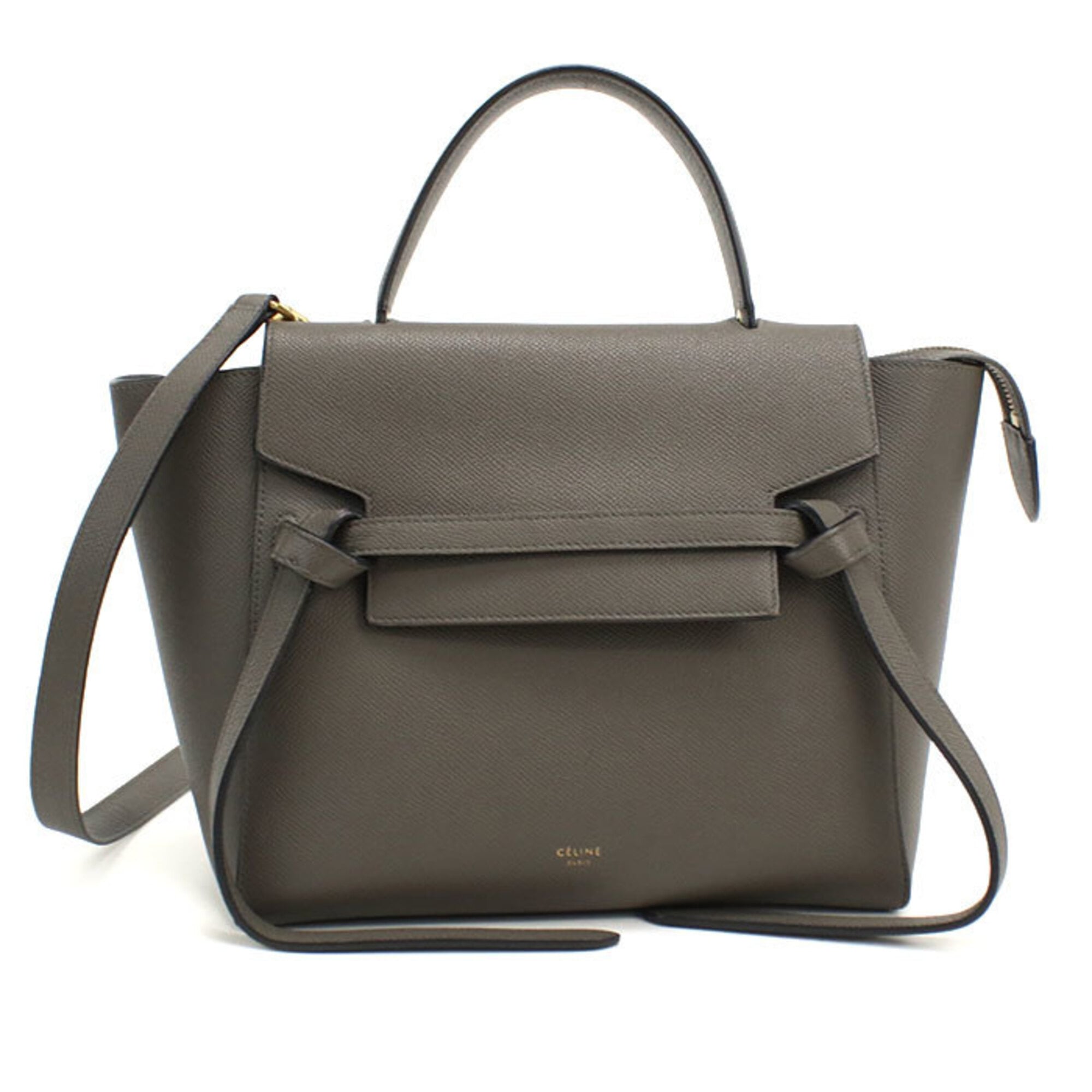 Celine Gray Leather Handbag (Pre-Owned)