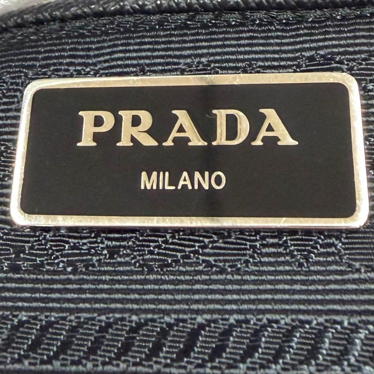 Prada Black Nylon Leather Shoulder Bag (Pre-Owned)