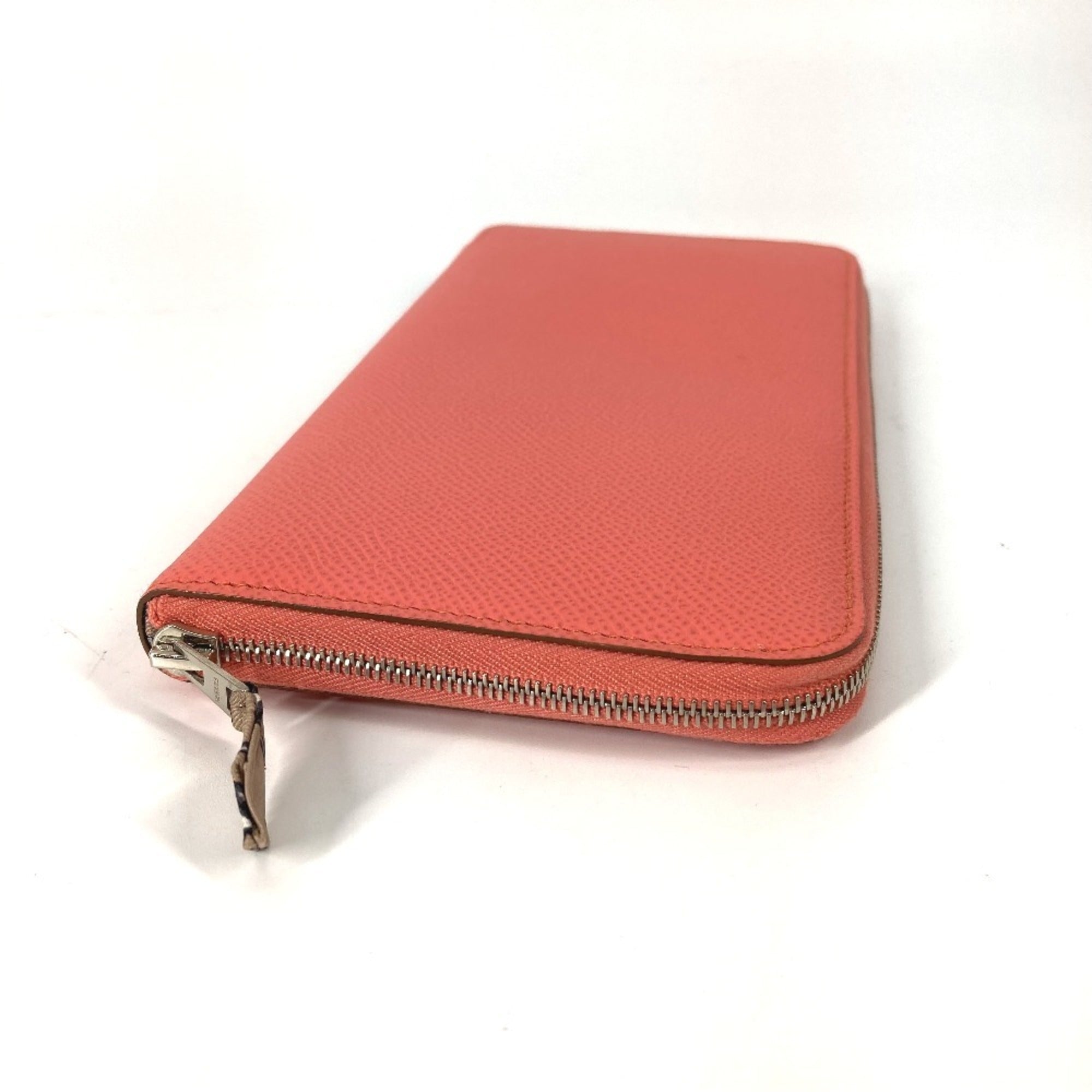 Hermes Silk'in Pink Epsom Leather Long Wallet (Bi-Fold) (Pre-Owned)