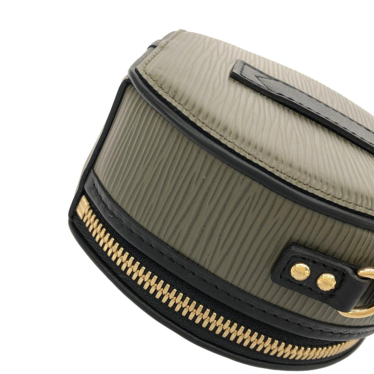 Louis Vuitton Dark Khaki Leather Shoulder Bag (Pre-Owned)