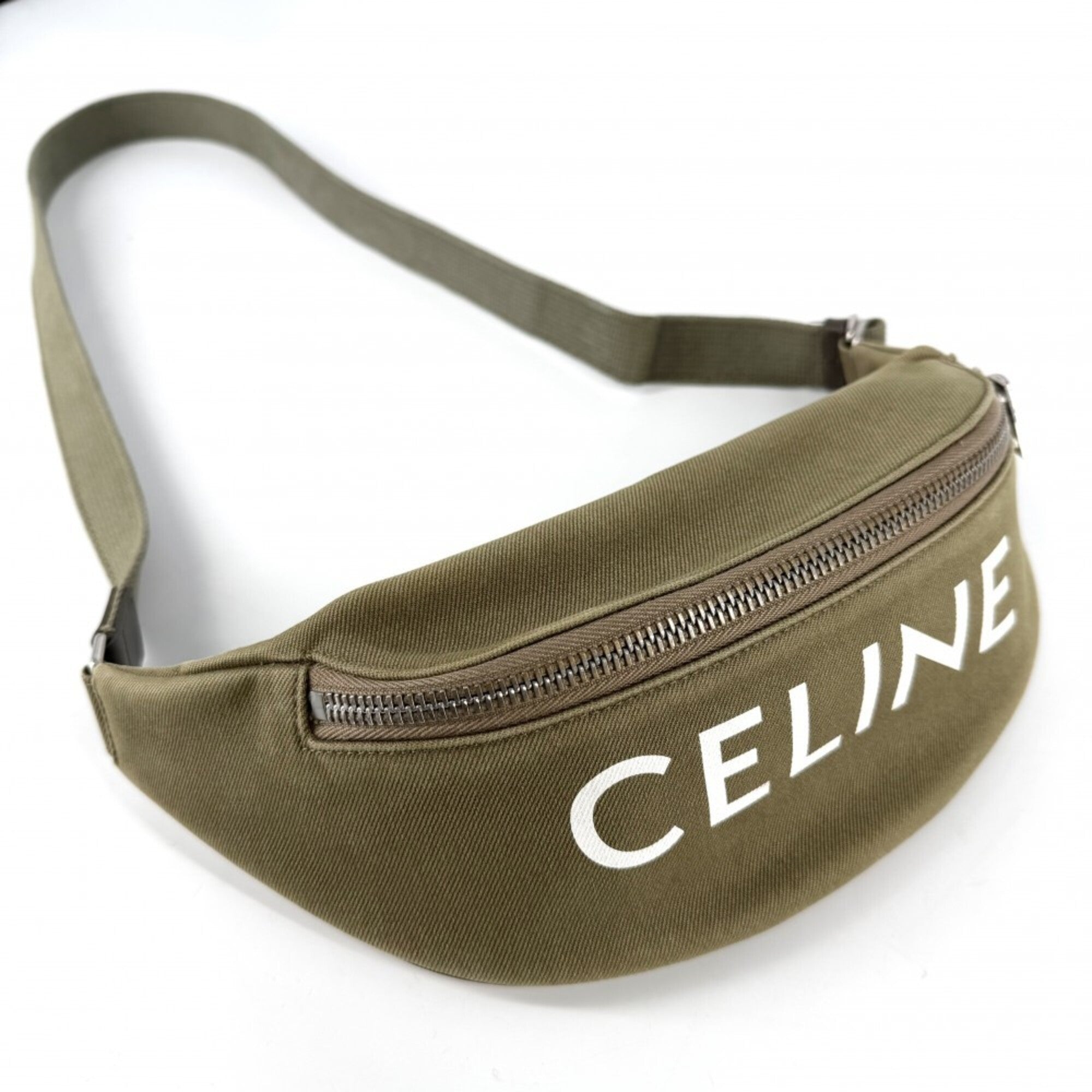 Celine Khaki Canvas Fanny Pack (Pre-Owned)