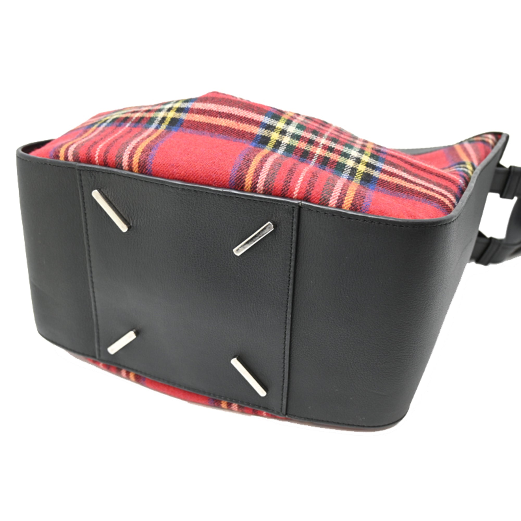 Loewe Black Multi-Color Red Color Leather Wool Shoulder Bag (Pre-Owned)
