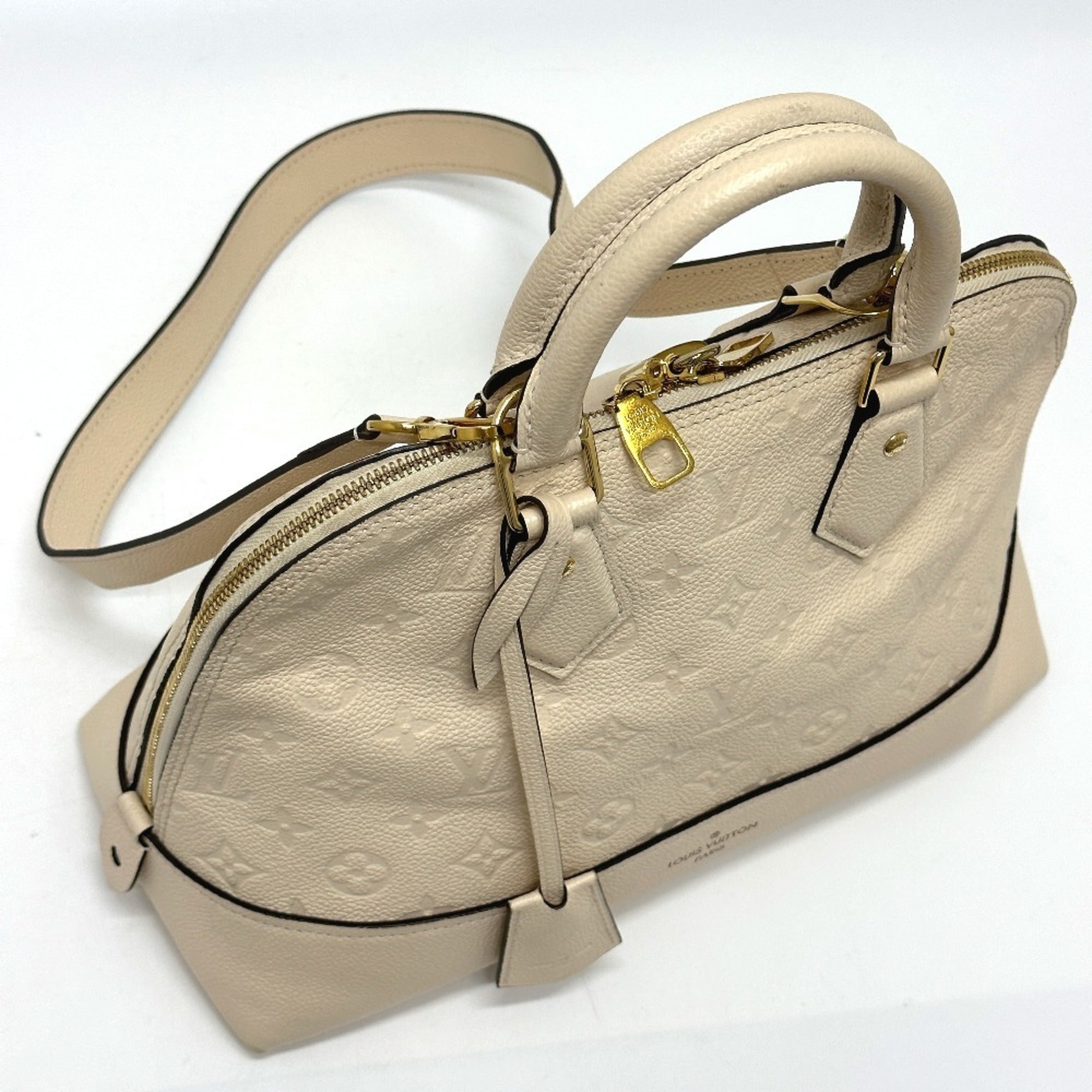 Louis Vuitton Beige Monogram Empreinte Handbag (Pre-Owned)