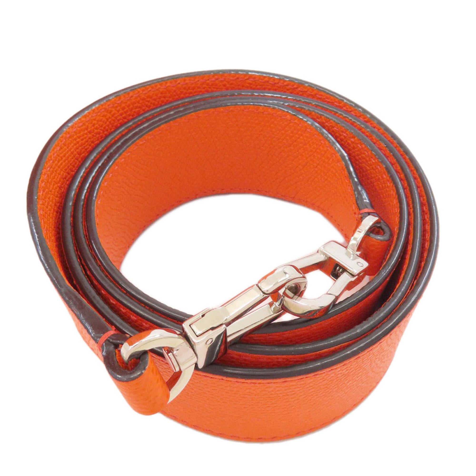 Valextra Orange Leather Handbag (Pre-Owned)