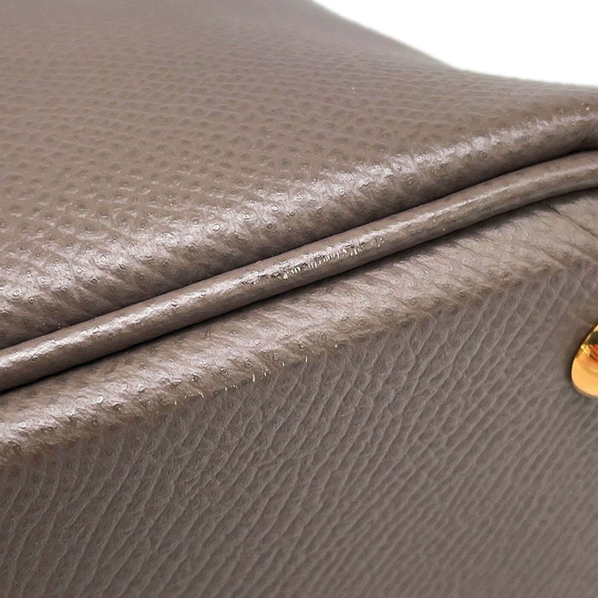 Hermes Etain Epsom Leather Handbag Shoulder Bag (Pre-Owned)