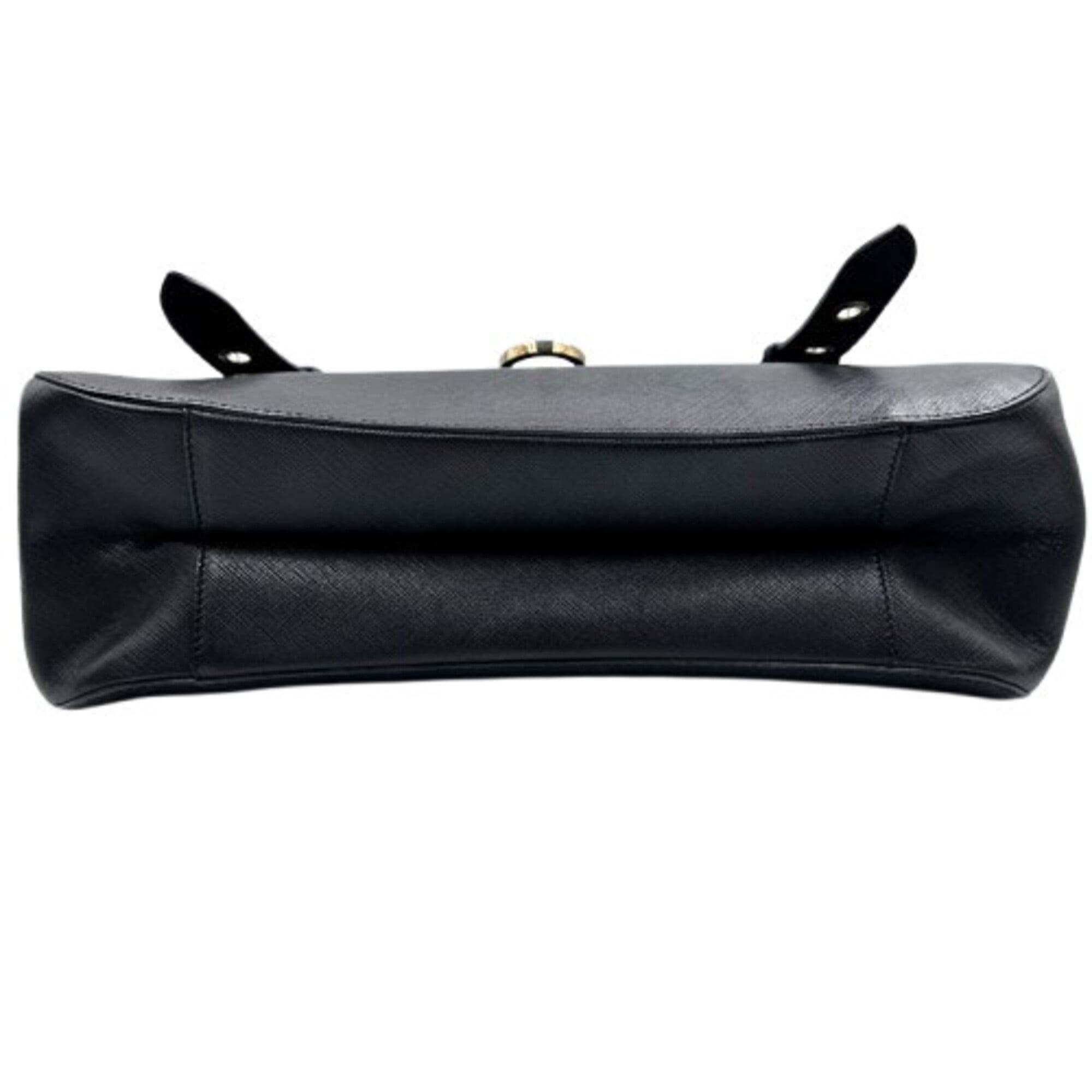 Salvatore Ferragamo Black Leather Handbag (Pre-Owned)