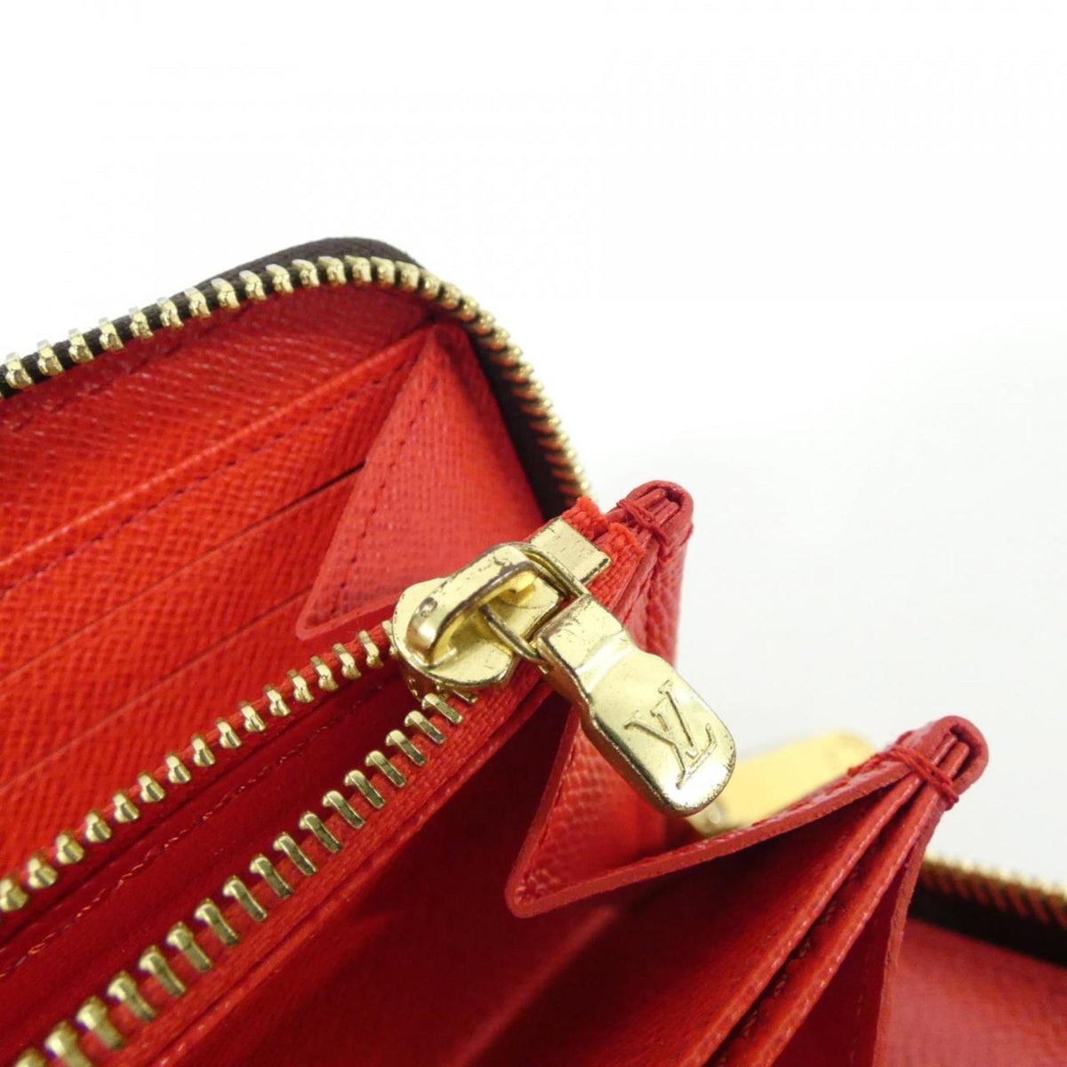 Louis Vuitton Coquelicots Marron Coated Canvas Long Wallet (Bi-Fold) (Pre-Owned)