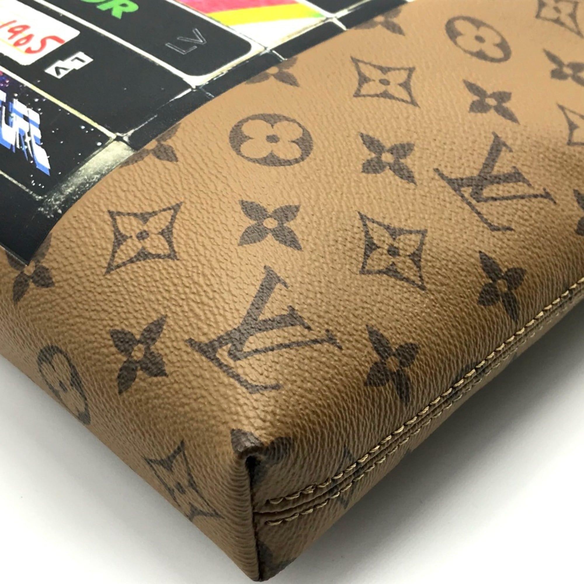 Louis Vuitton Brown Monogram Reverse Shoulder Bag Tote Bag (Pre-Owned)