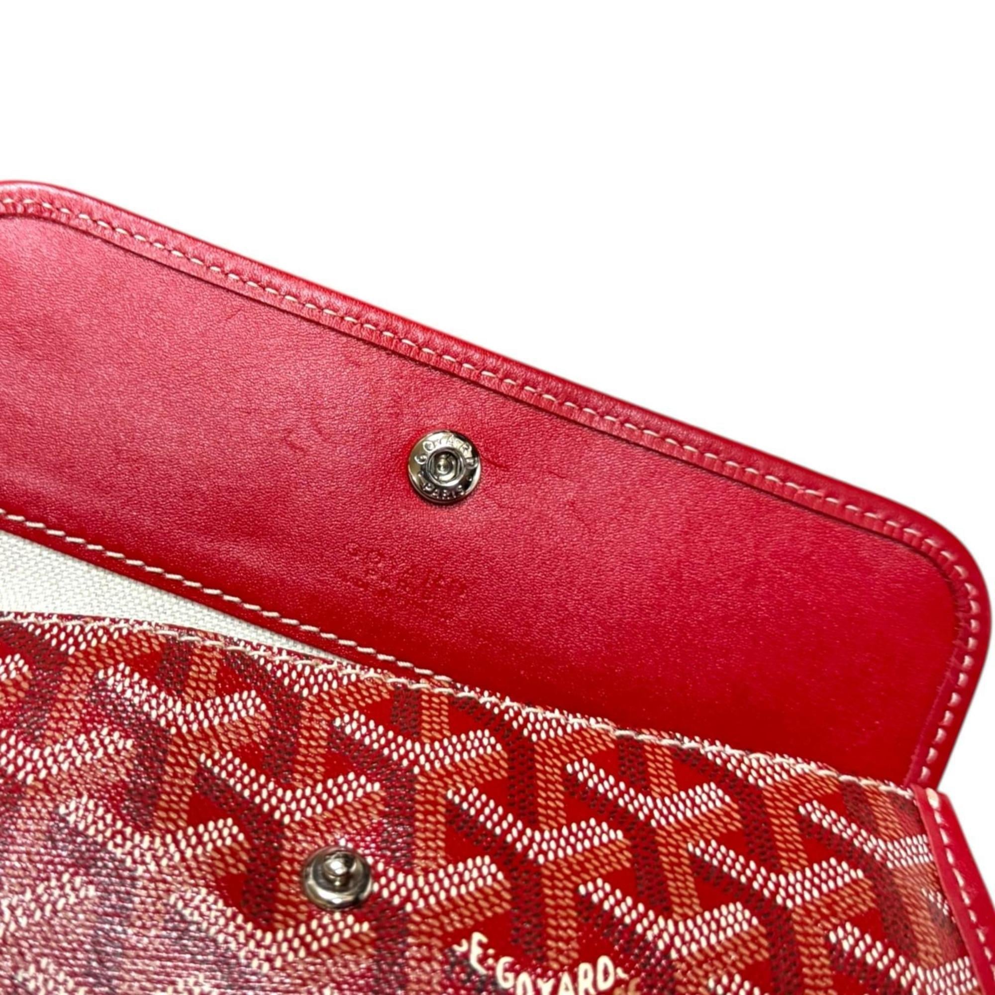 Goyard Red Color Pvc Coated Canvas Tote Bag (Pre-Owned)
