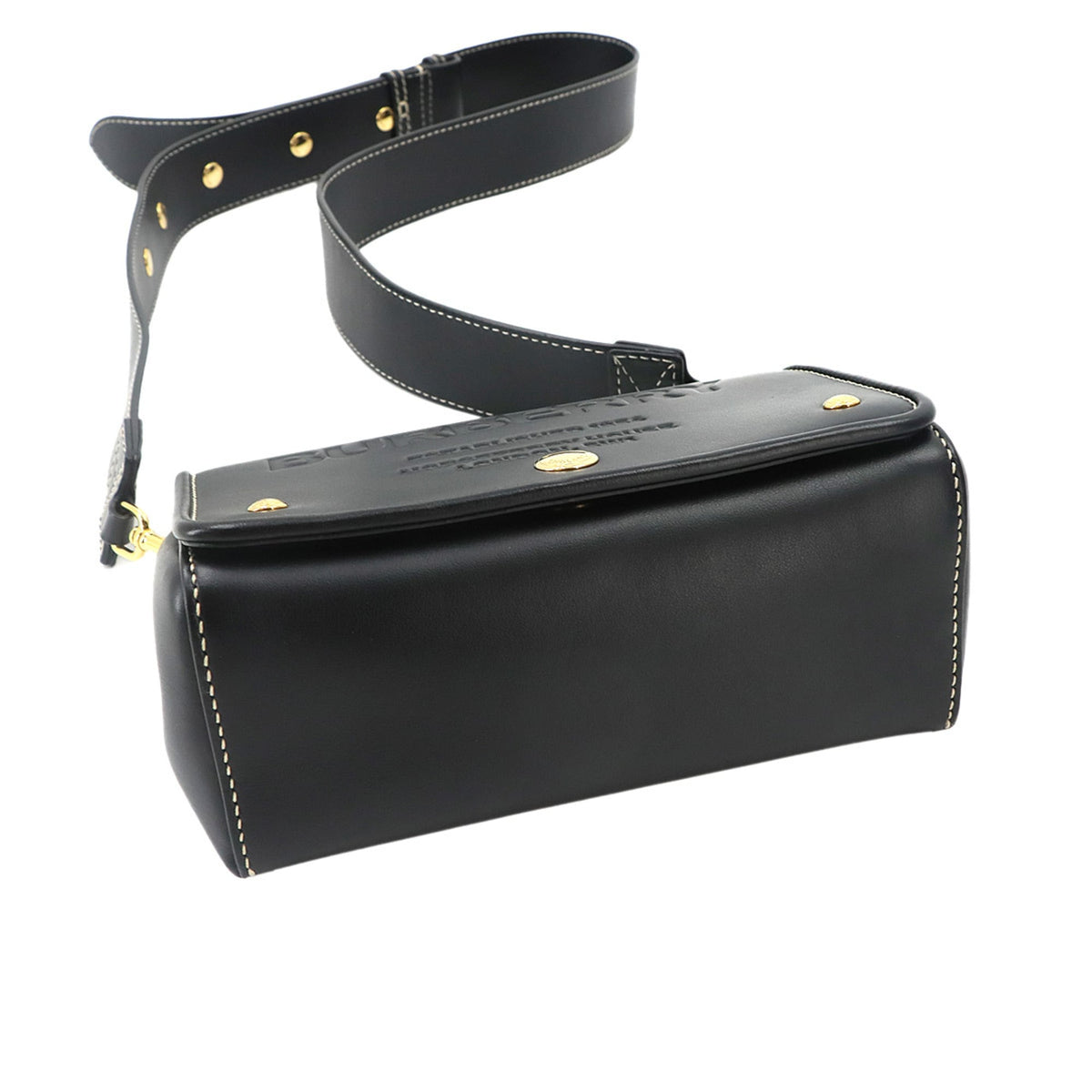 Burberry Black Leather Shoulder Bag (Pre-Owned)