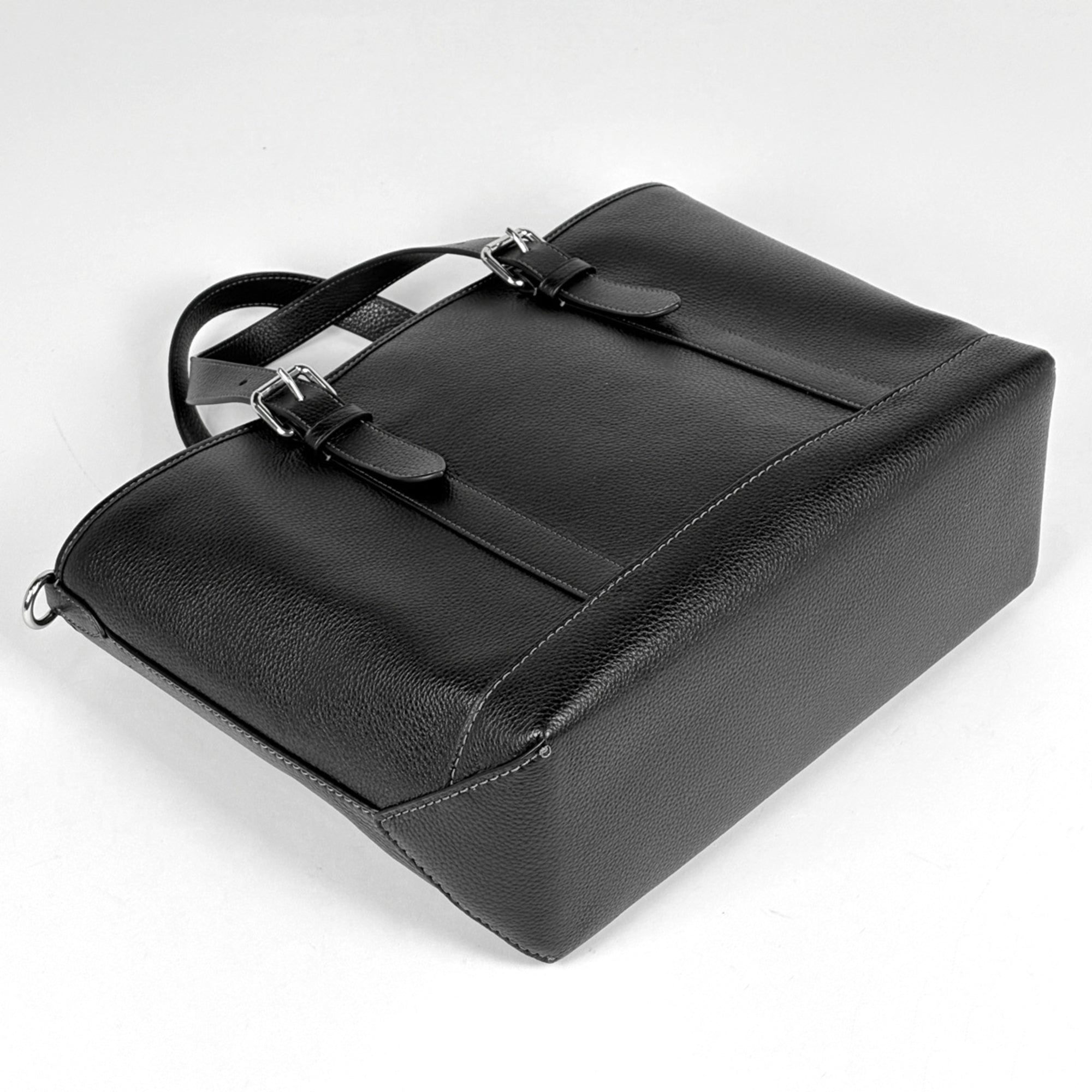 Coach Black Leather Handbag Shoulder Bag Tote Bag (Pre-Owned)