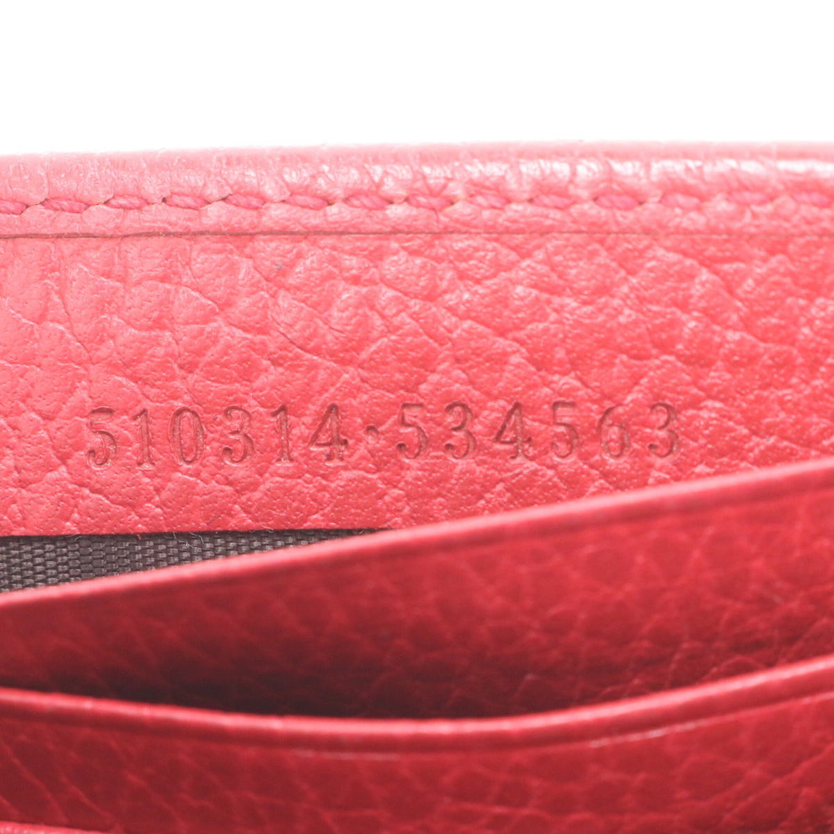 Gucci Red Color Leather Clutch Bag Shoulder Bag (Pre-Owned)