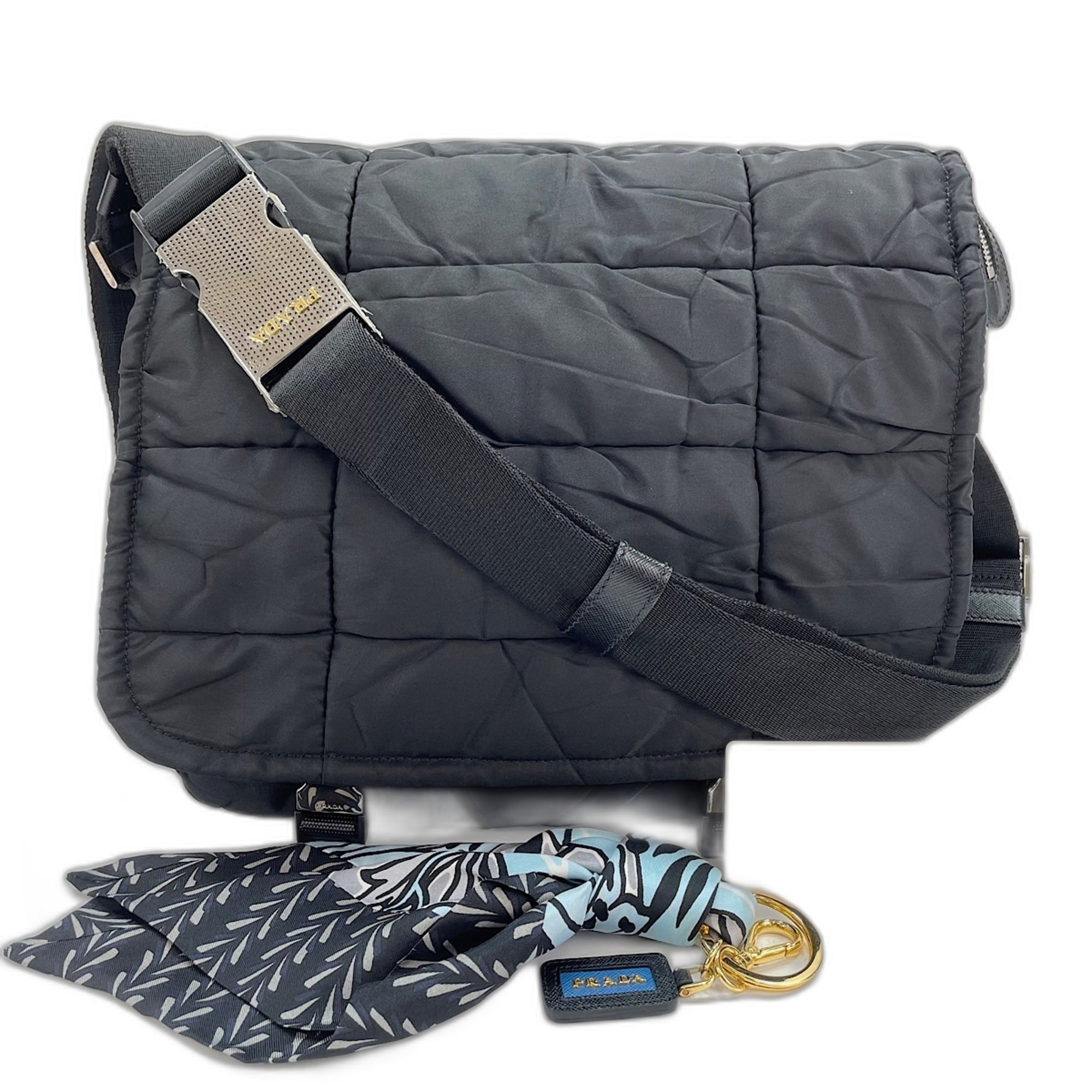 Prada Black Nylon Shoulder Bag (Pre-Owned)