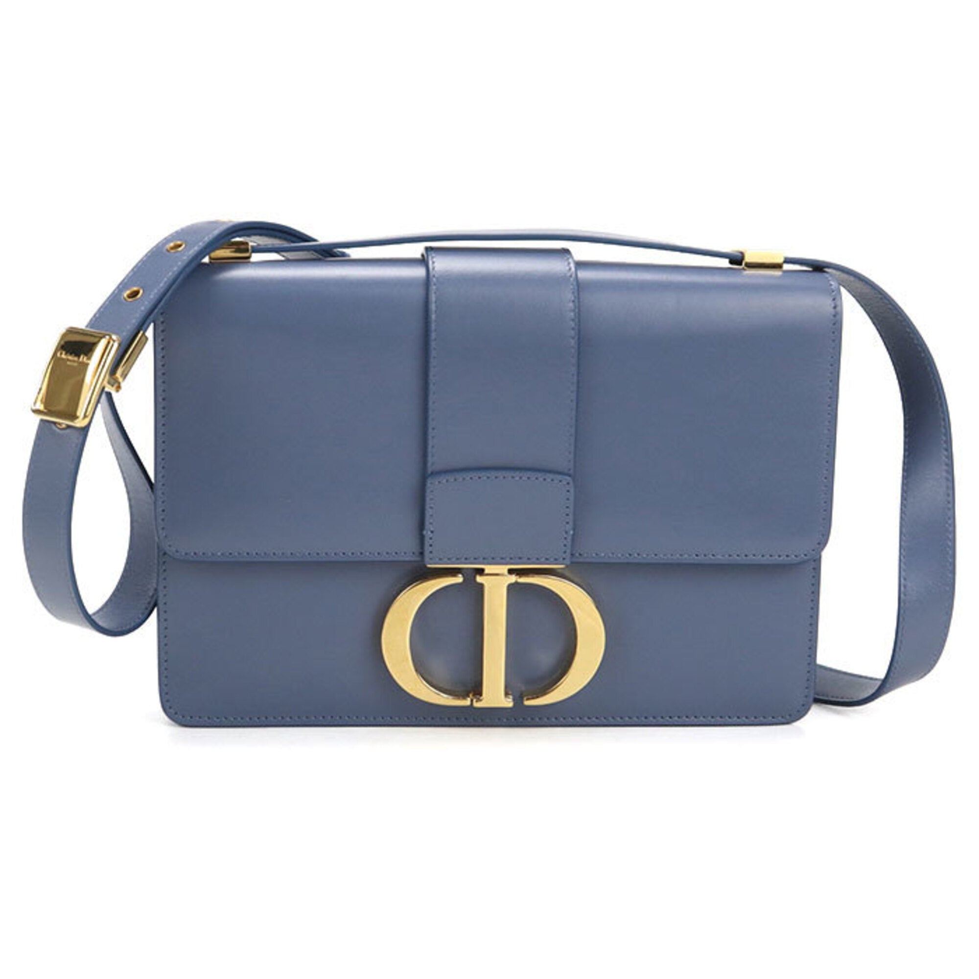 Christian Dior Blue Leather Shoulder Bag (Pre-Owned)