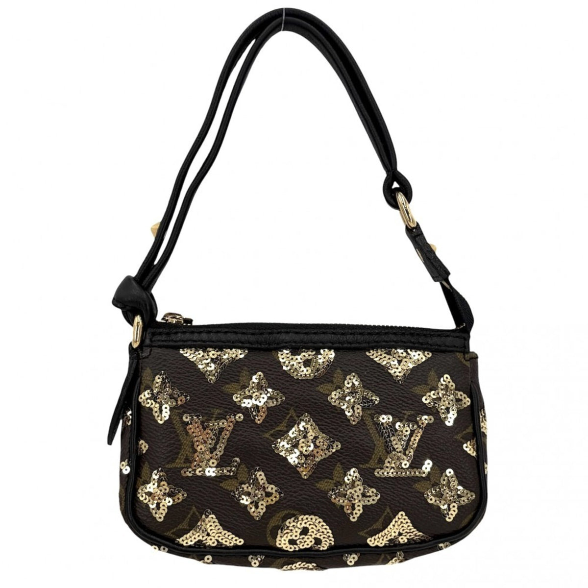 Louis Vuitton Black Brown Monogram Eclipse Leather Handbag (Pre-Owned)