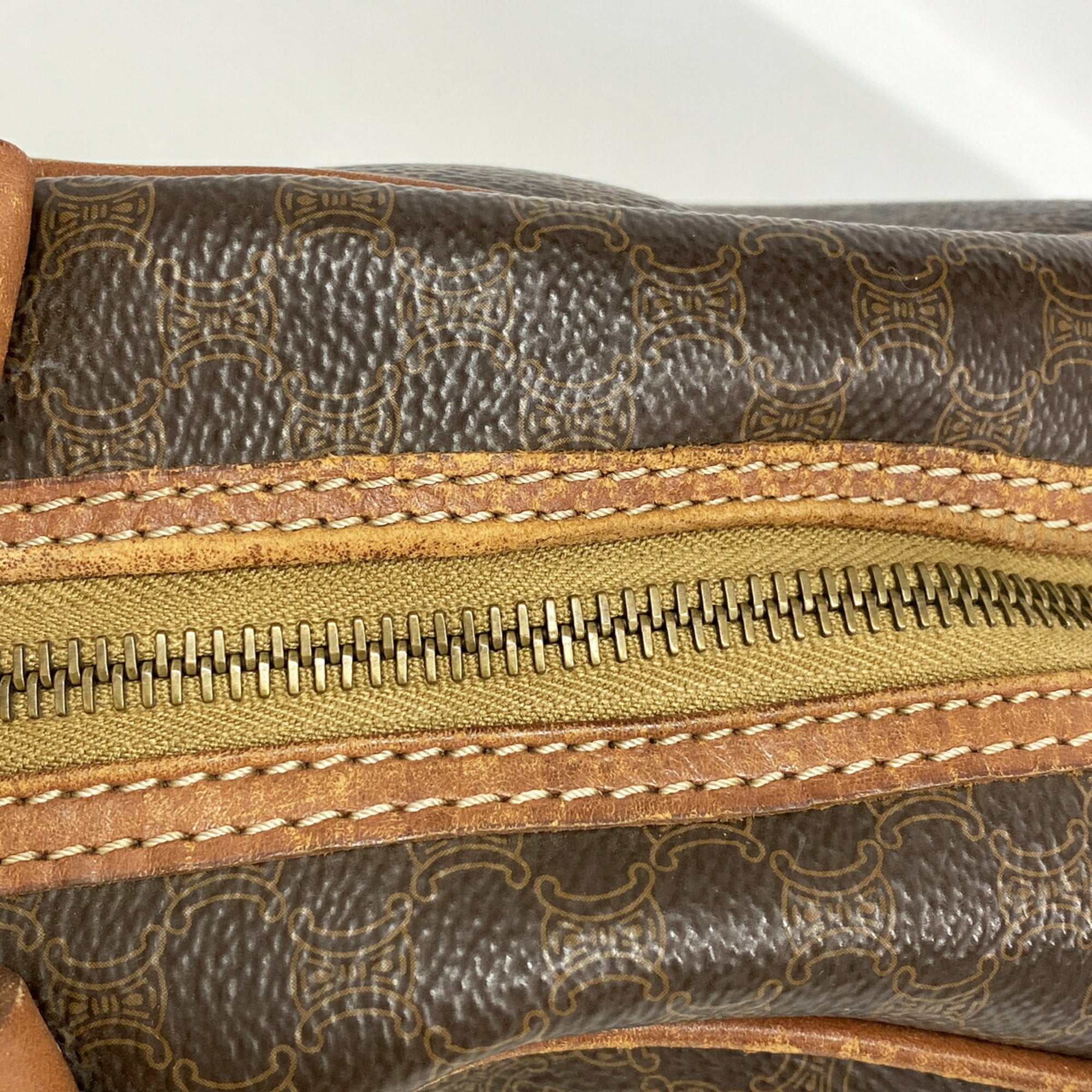 Celine Brown Pvc Handbag (Pre-Owned)