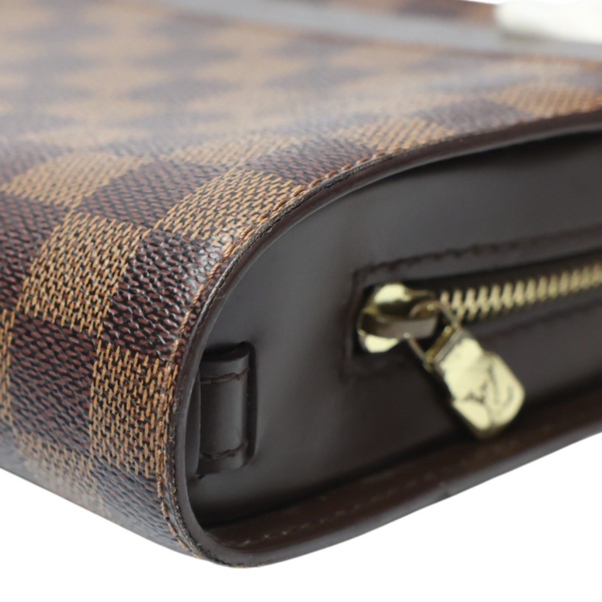 Louis Vuitton Damier Brown Damier Canvas Clutch Bag (Pre-Owned)