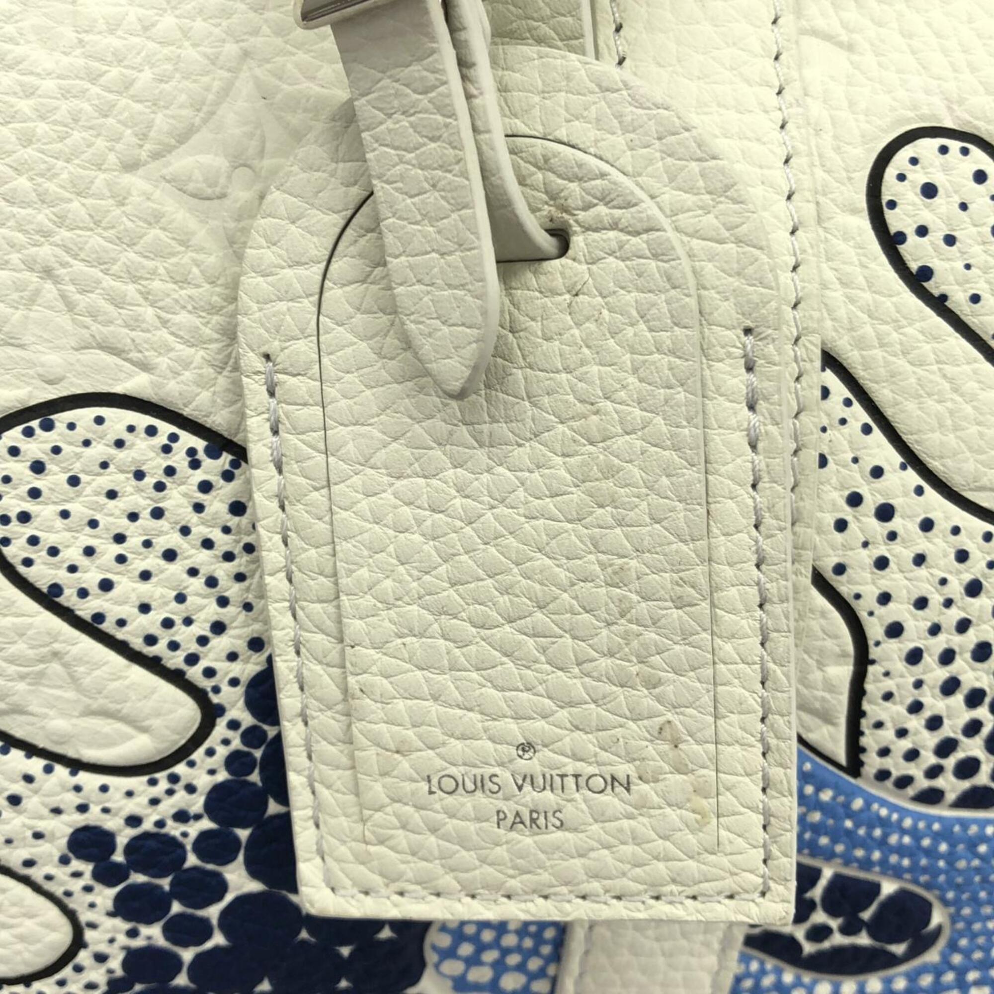 Louis Vuitton Taurillon Blanc Leather Boston Bag (Pre-Owned)