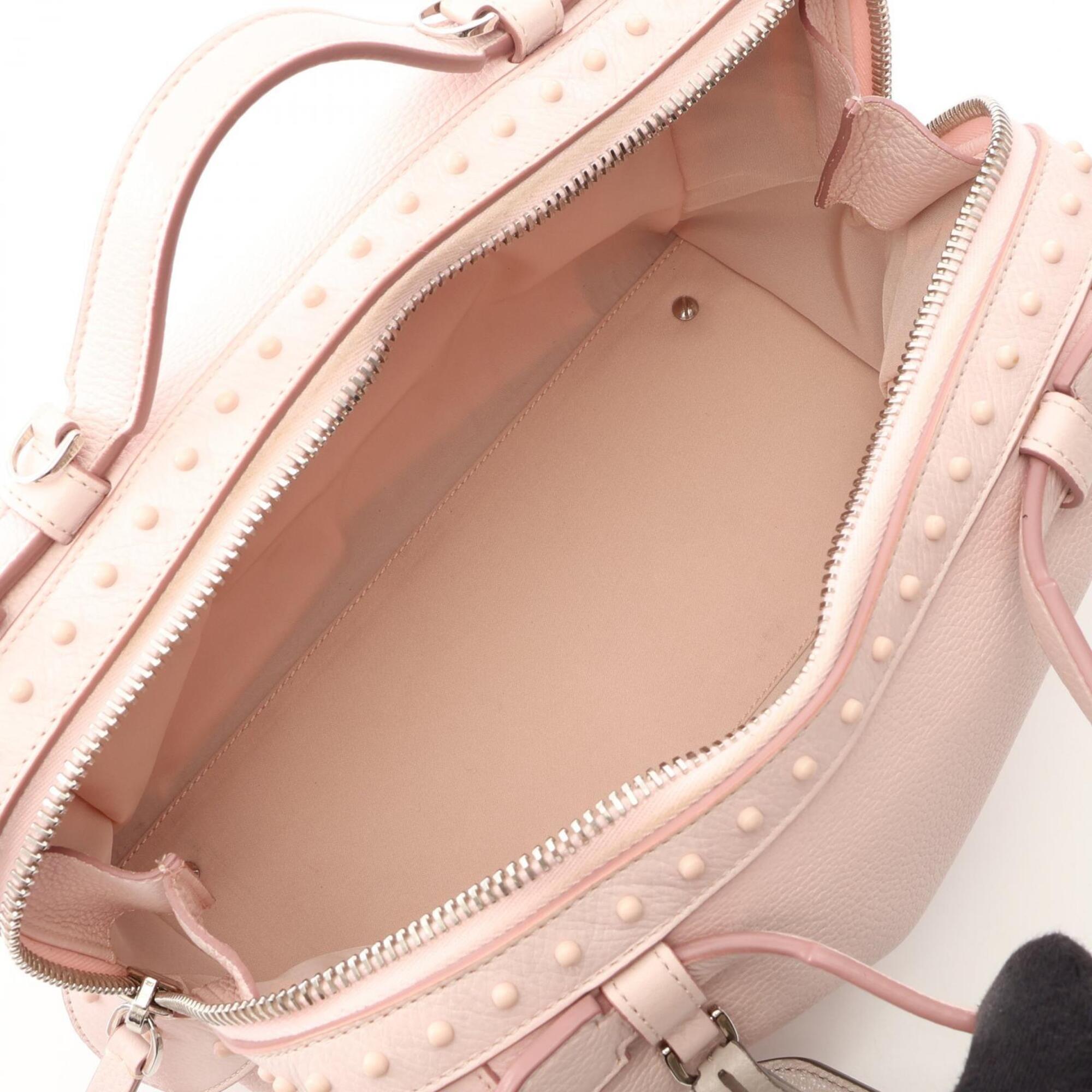 Tod's Pink Leather Handbag (Pre-Owned)