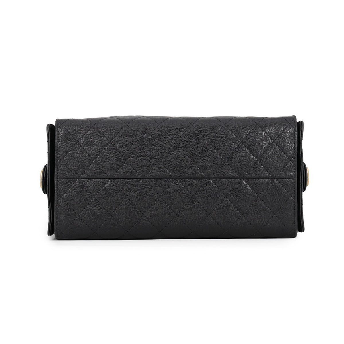 Chanel Black Grained Calfskin Shoulder Bag (Pre-Owned)