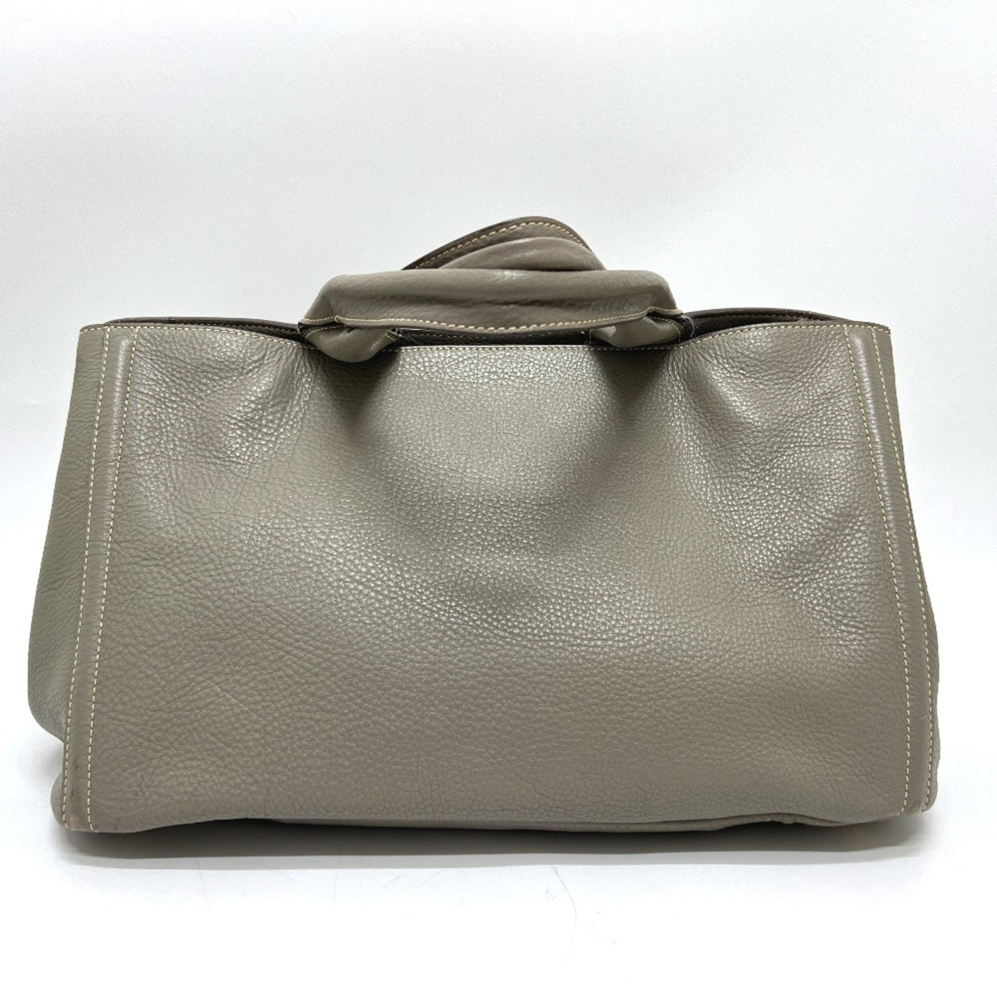 Prada Gray Canapa Handbag Tote Bag (Pre-Owned)