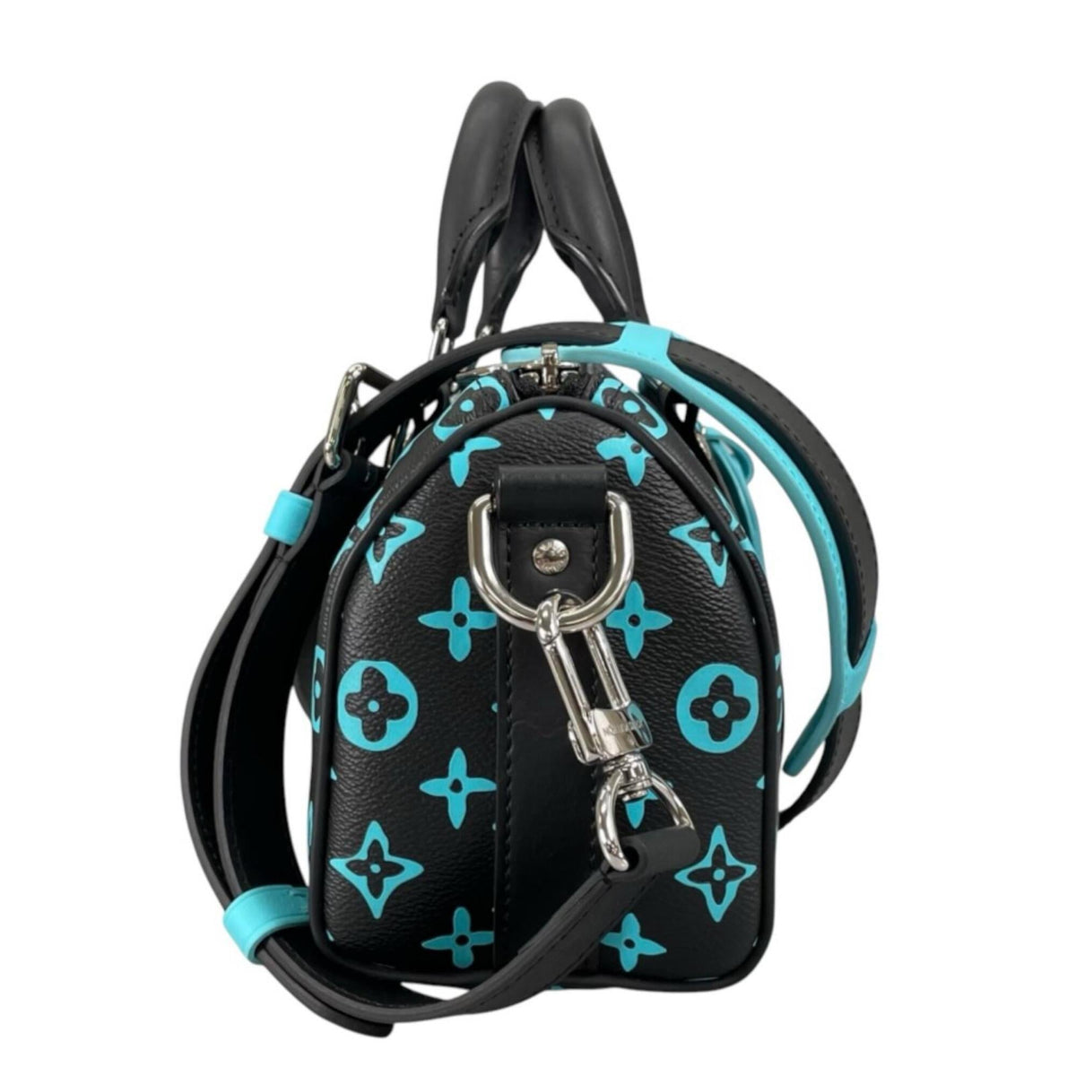 Louis Vuitton Black Blue Handbag Shoulder Bag (Pre-Owned)