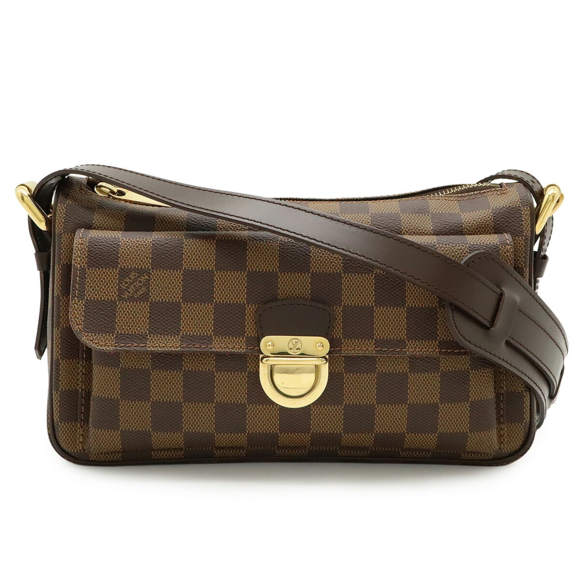 Louis Vuitton Brown Damier Canvas Pvc Shoulder Bag (Pre-Owned)