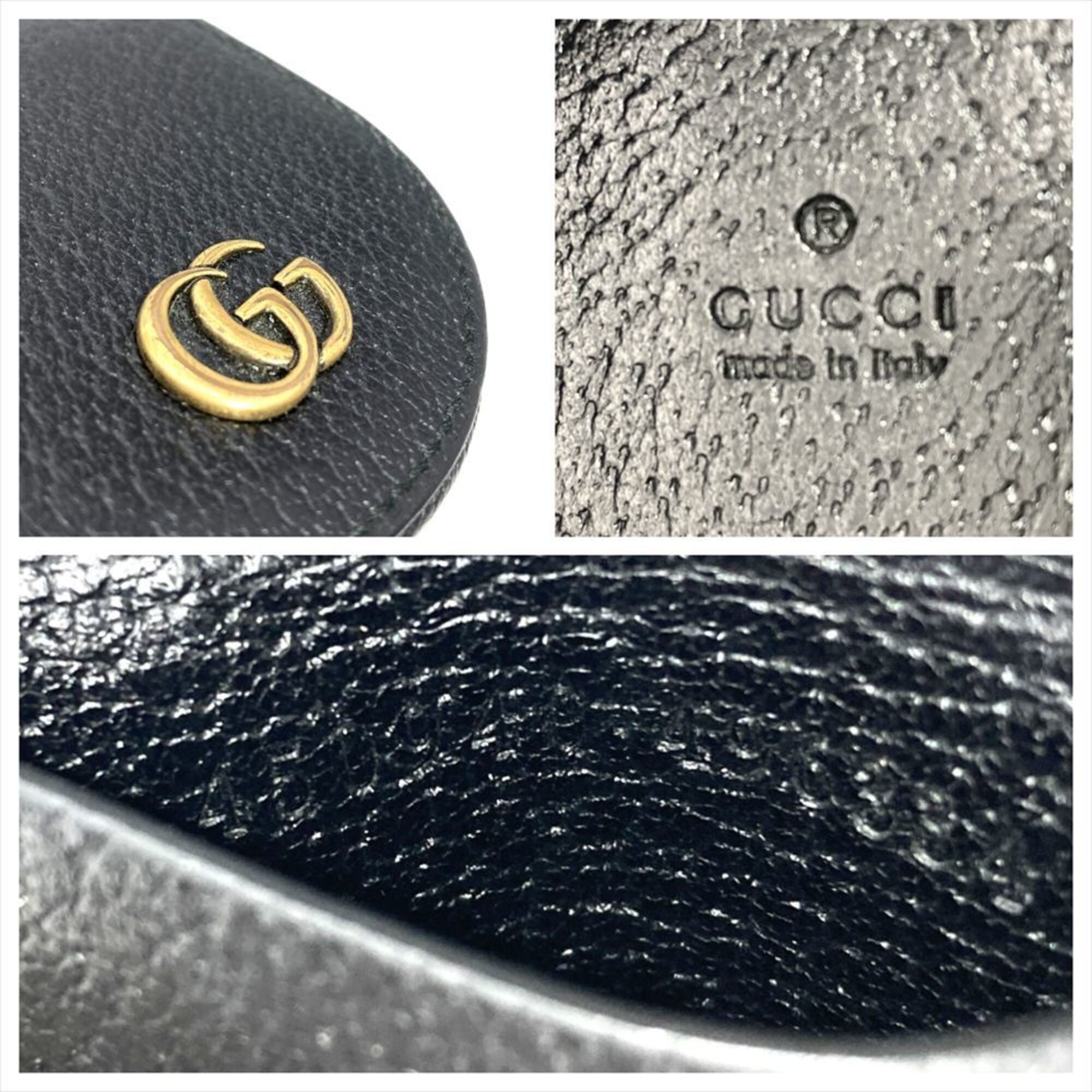 Gucci Black Leather Coin Purse/Coin Case (Pre-Owned)