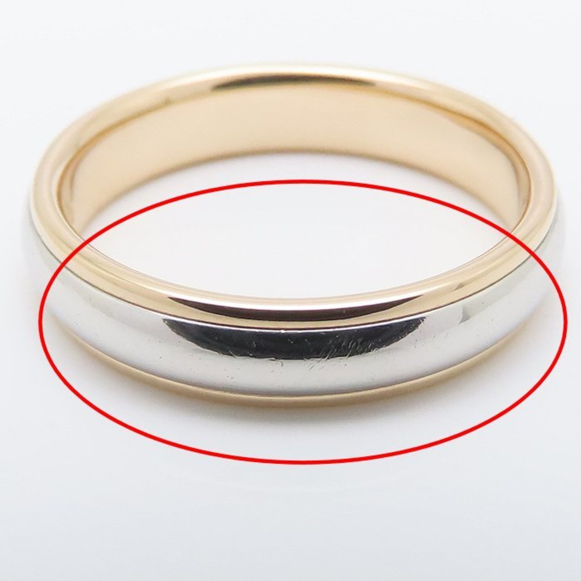 Tiffany Pink Gold (18K) Platinum 950 Band Ring (Pre-Owned)