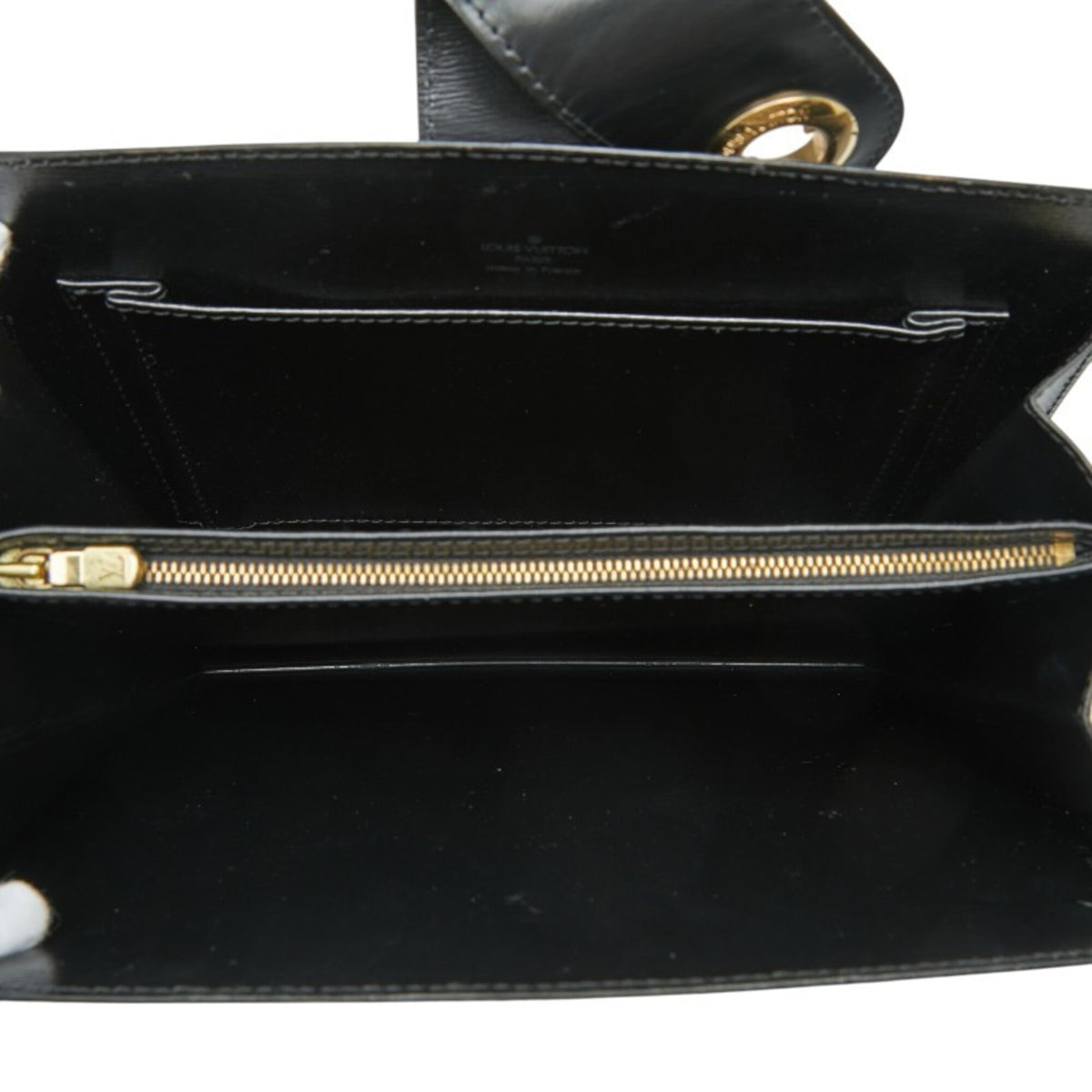 Louis Vuitton Black Noir Leather Shoulder Bag (Pre-Owned)