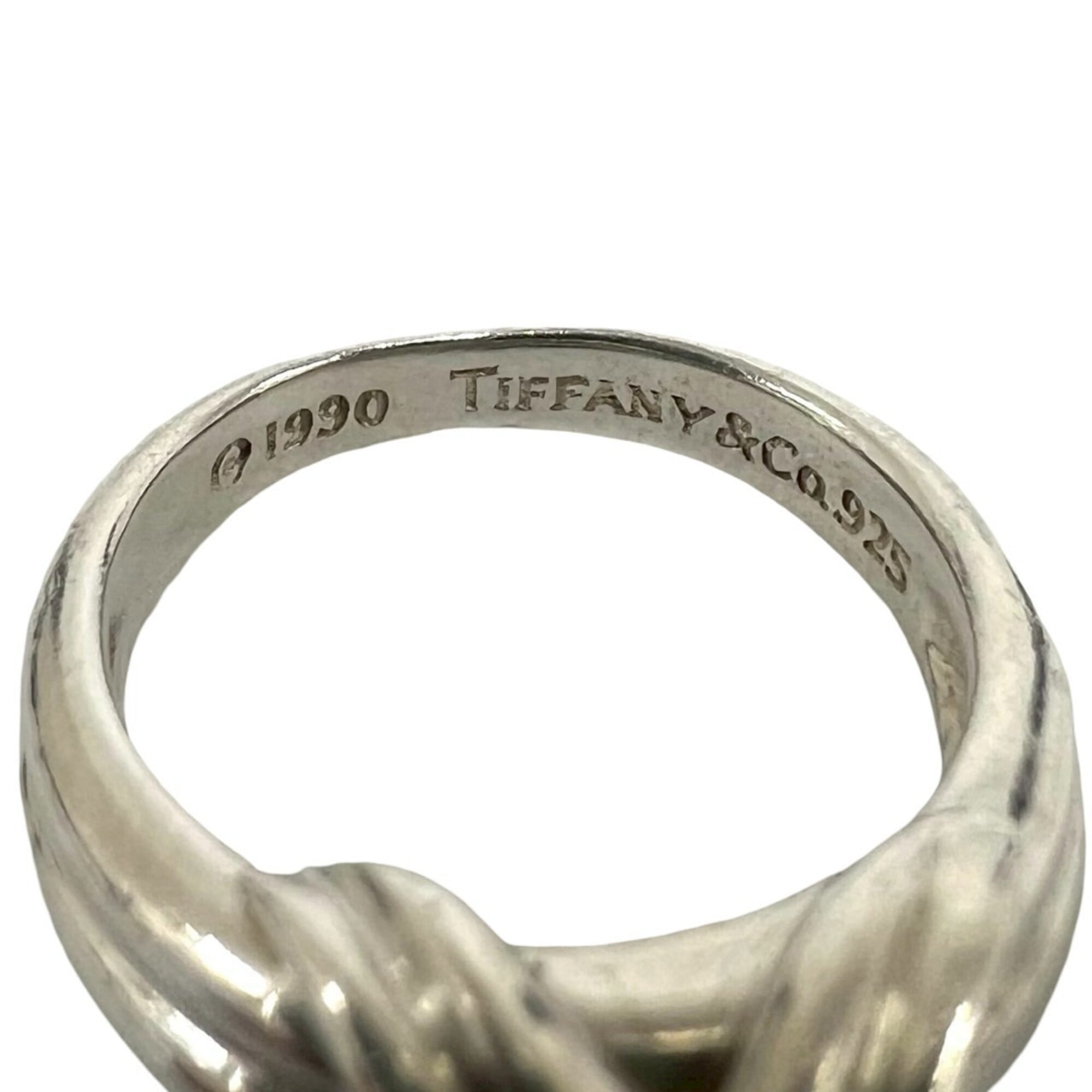 Tiffany Silver Silver 925 Band Ring (Pre-Owned)