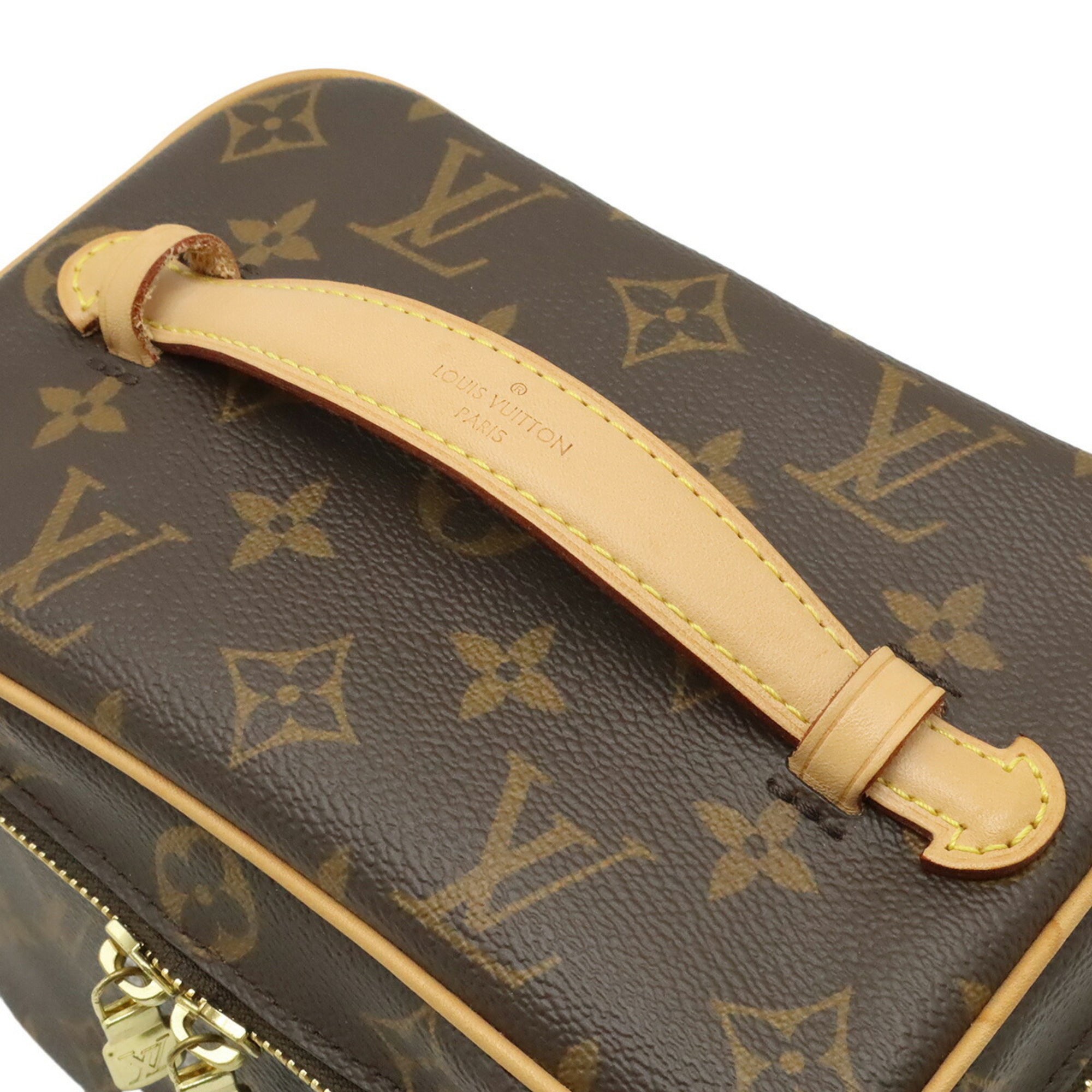 Louis Vuitton Brown Monogram White Monogram Handbag Pouch (Pre-Owned)