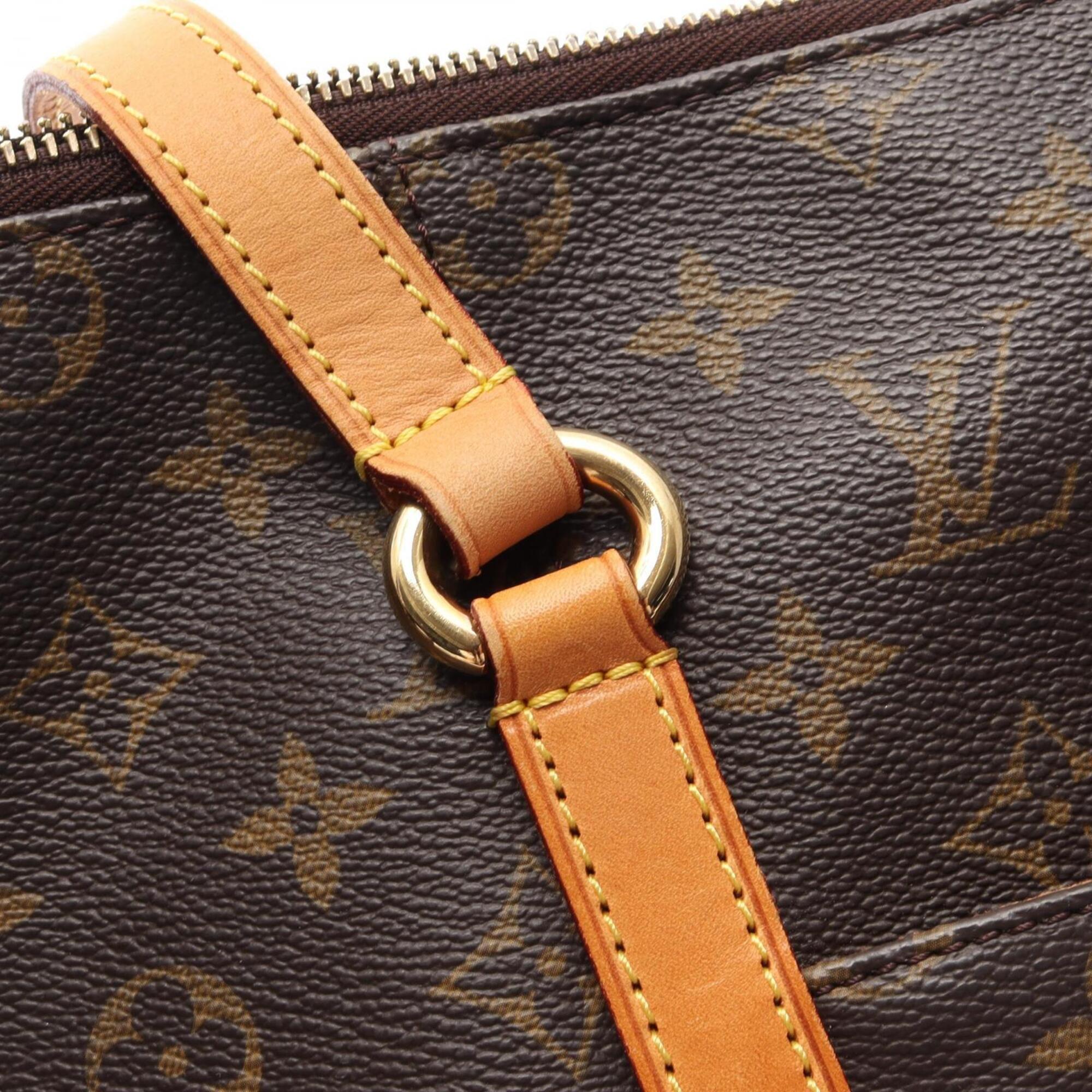 Louis Vuitton Brown Pvc Coated Canvas Leather Handbag Tote Bag (Pre-Owned)