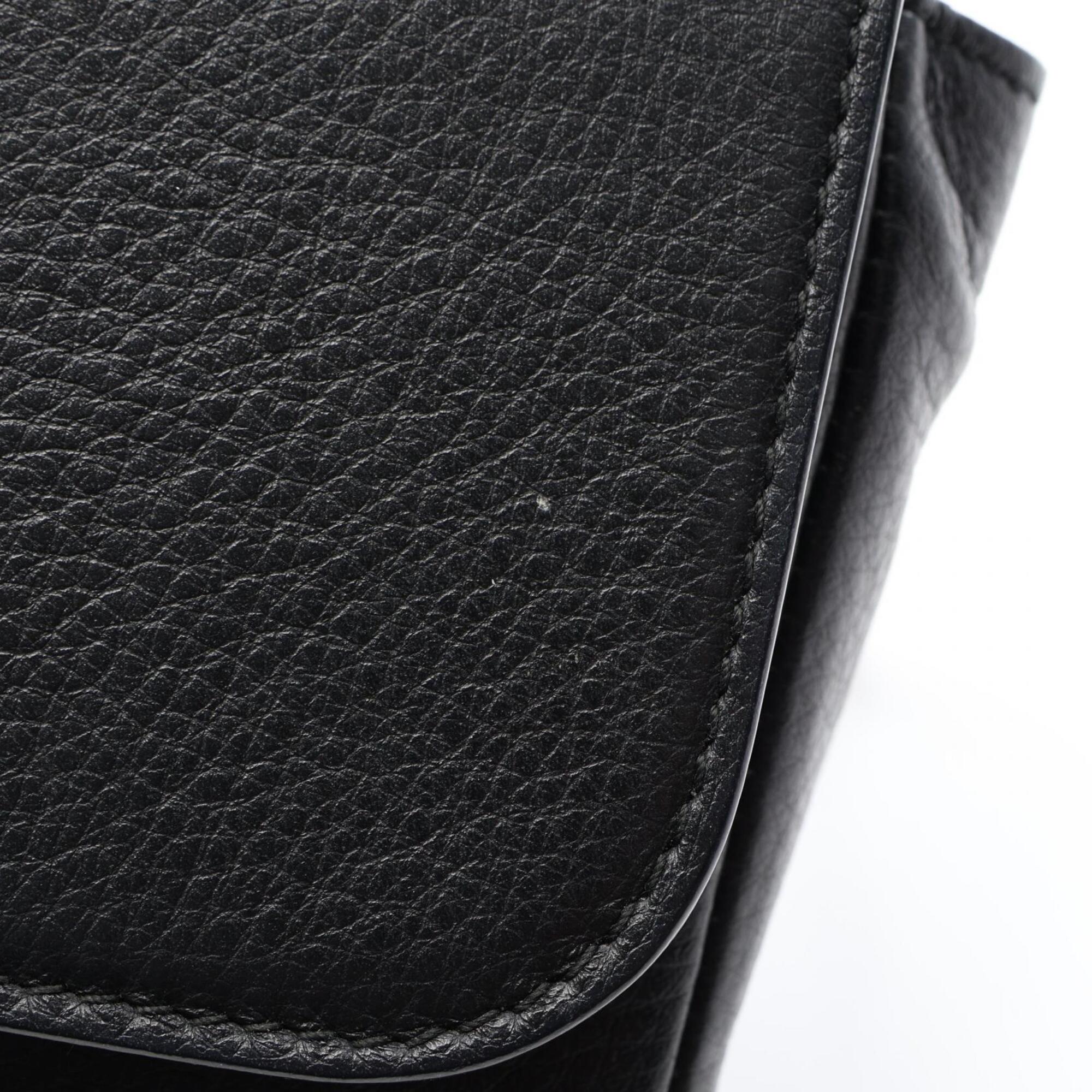 Balenciaga Black Leather Handbag Shoulder Bag (Pre-Owned)