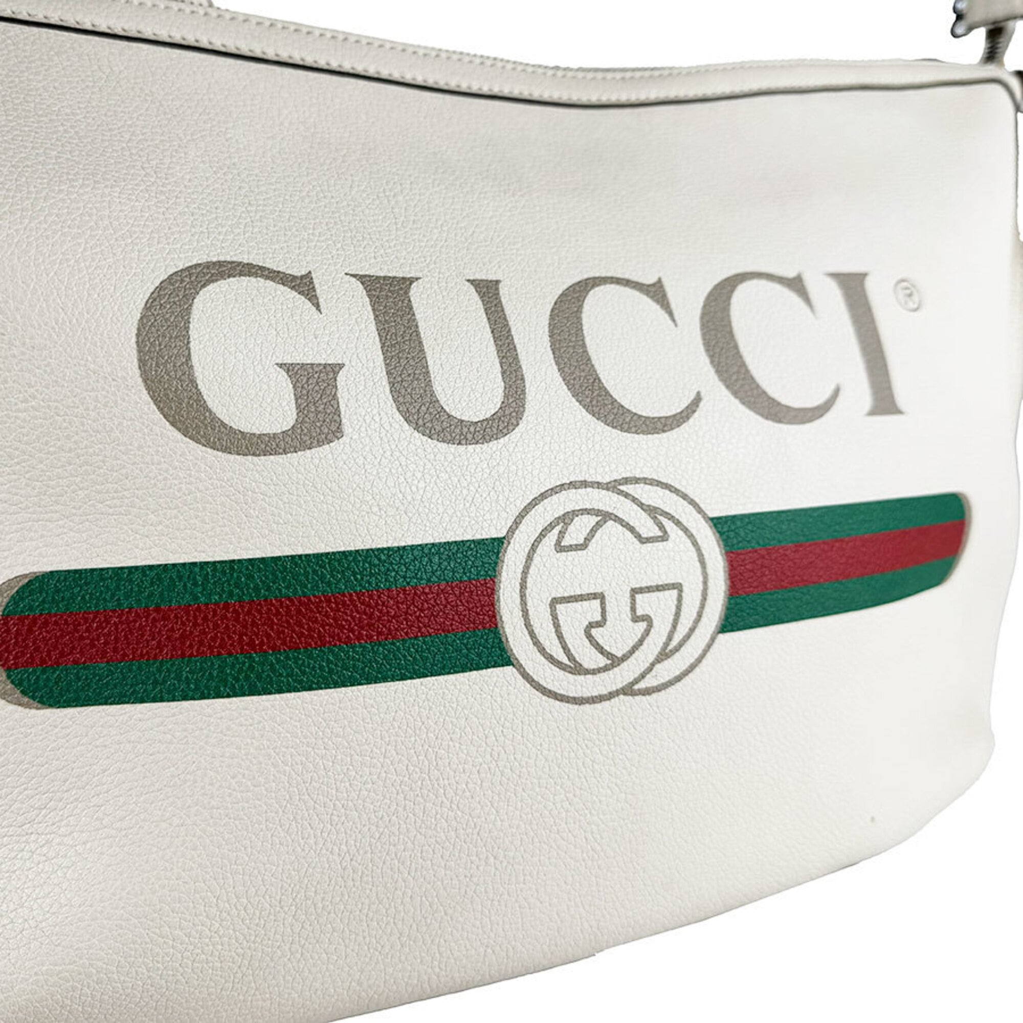 Gucci Ivory Leather Shoulder Bag (Pre-Owned)
