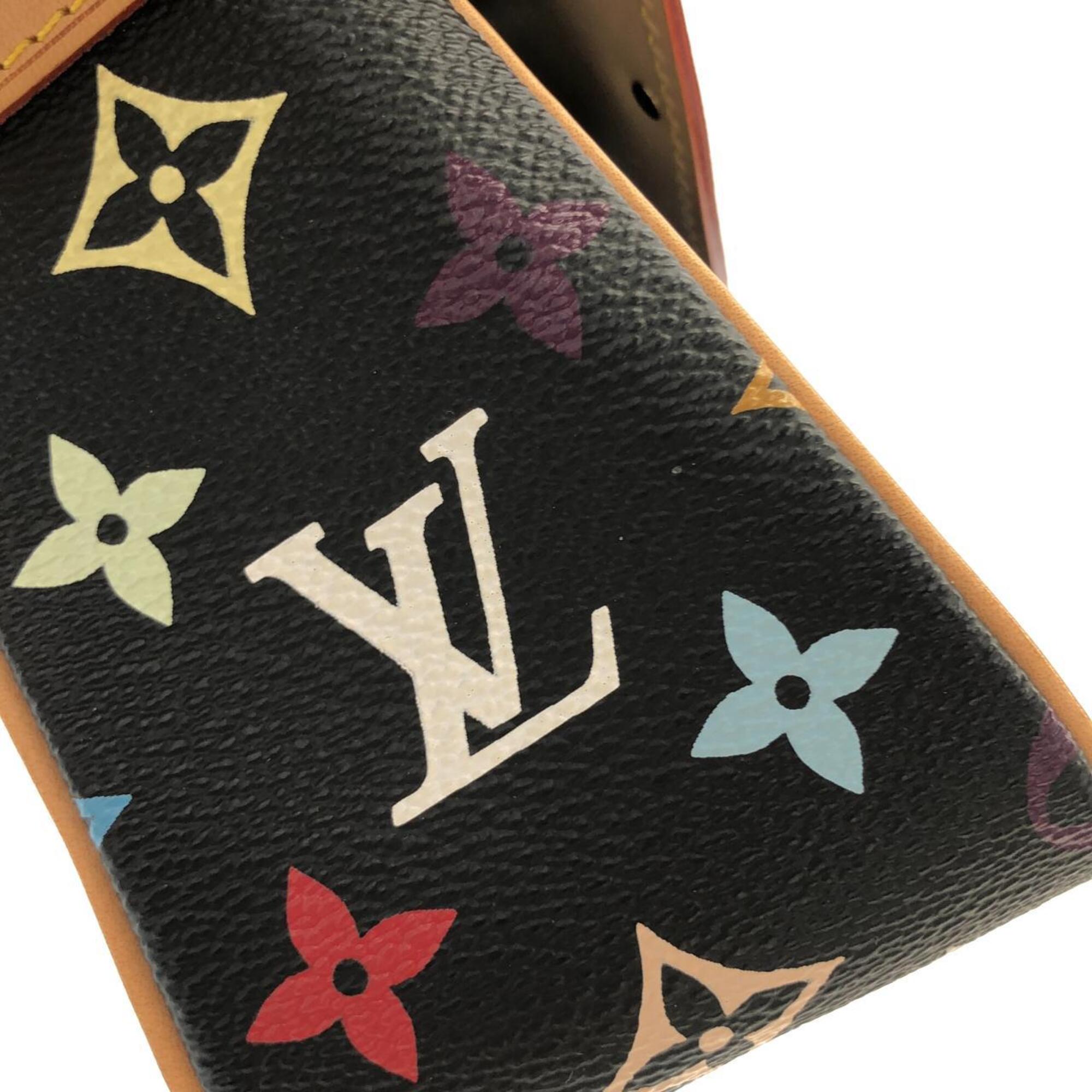 Louis Vuitton Black Coated Canvas Shoulder Bag (Pre-Owned)