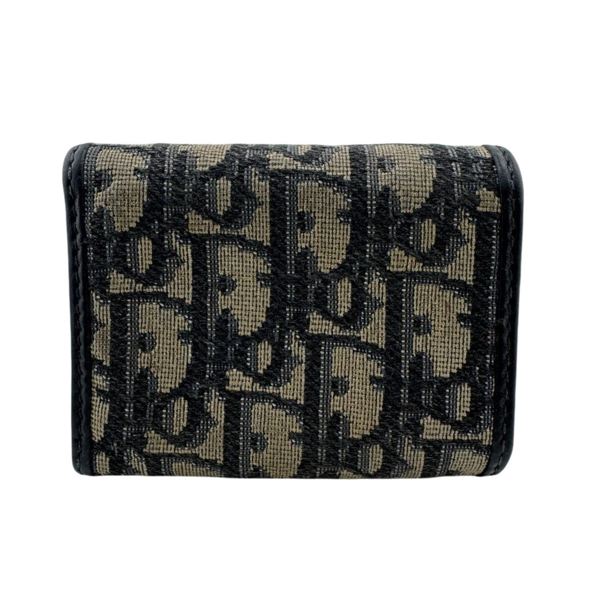 Christian Dior Navy Canvas Wallet (Tri-Fold) (Pre-Owned)